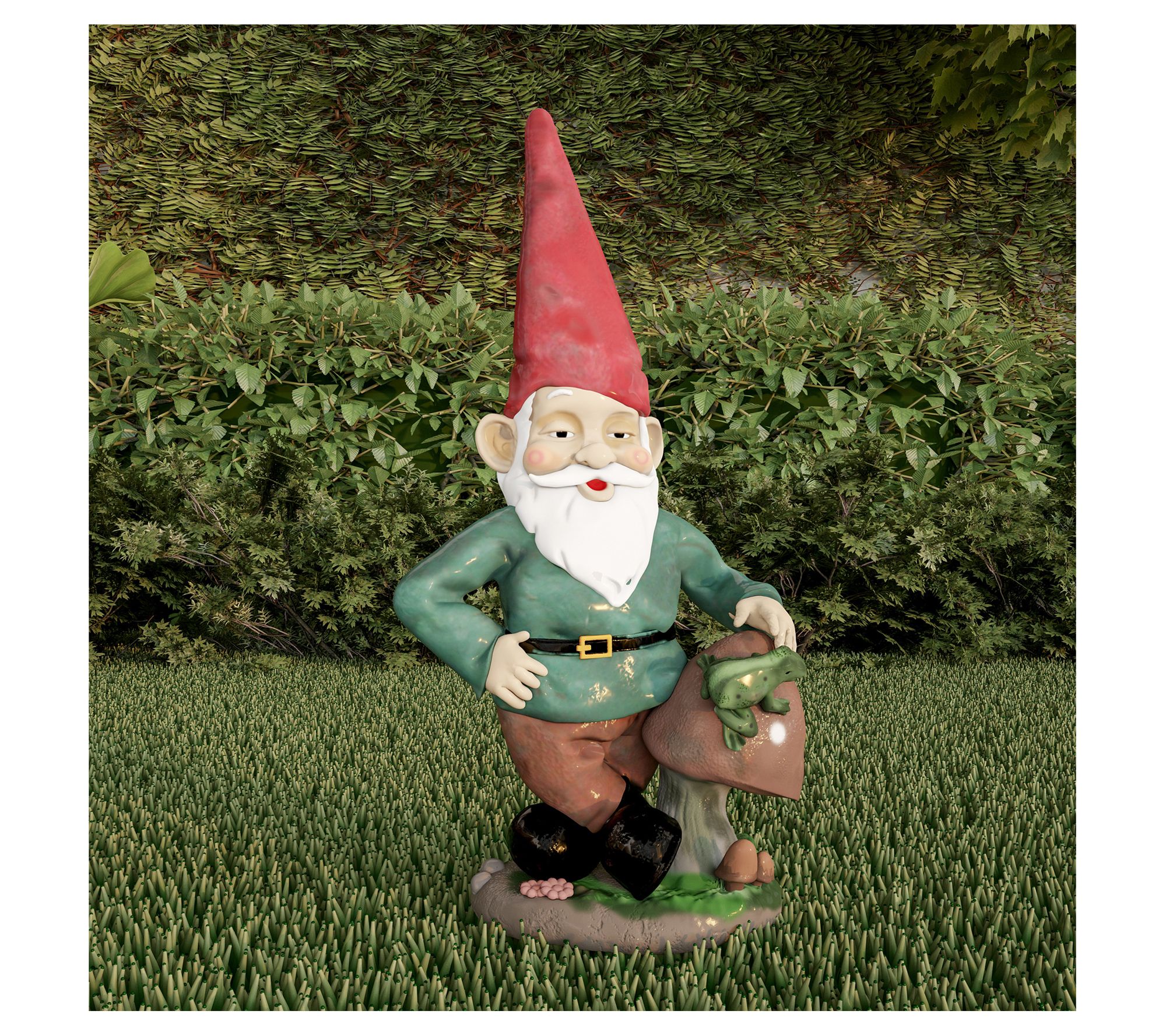 Pure Garden Lawn Gnome Statue-Fun Classic StyleFigurine - QVC.com