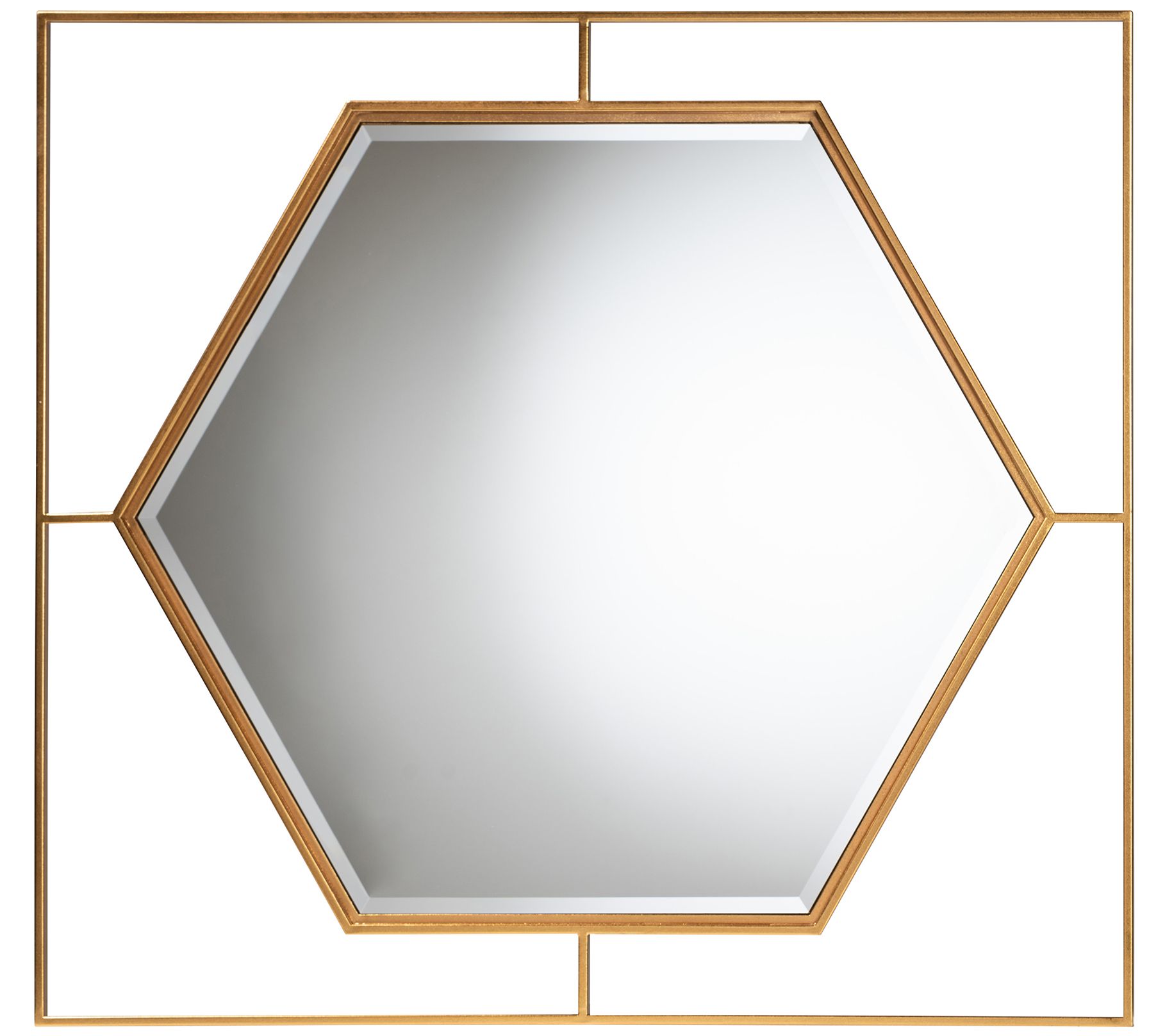 Heritage Round framed mirror - Gold Leaf