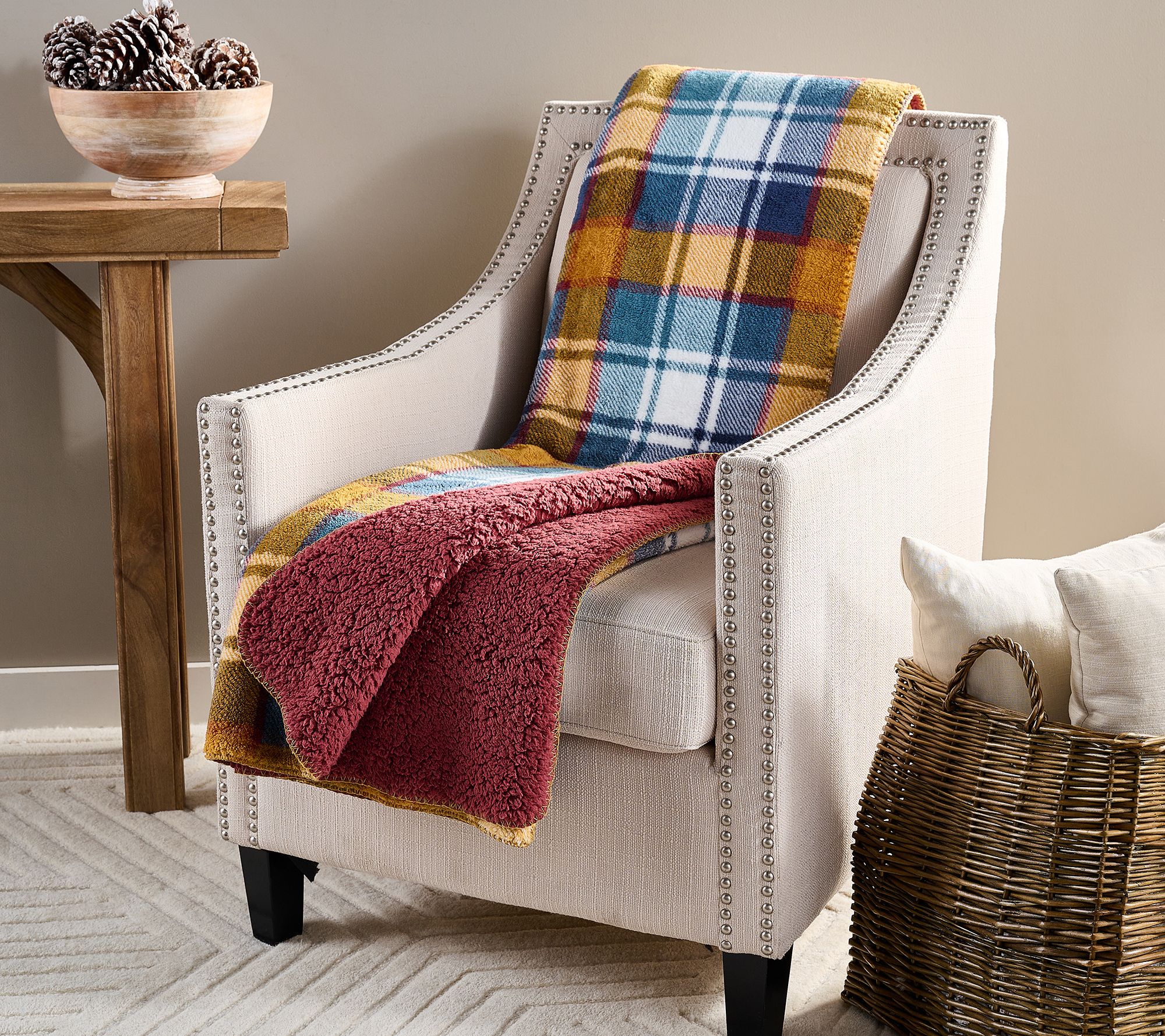 Sister Road by JG Harvest Plush Throw Blanket