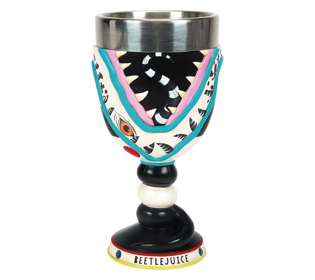 Department 56 B eetlejuice Sand worm Goblet 7in H