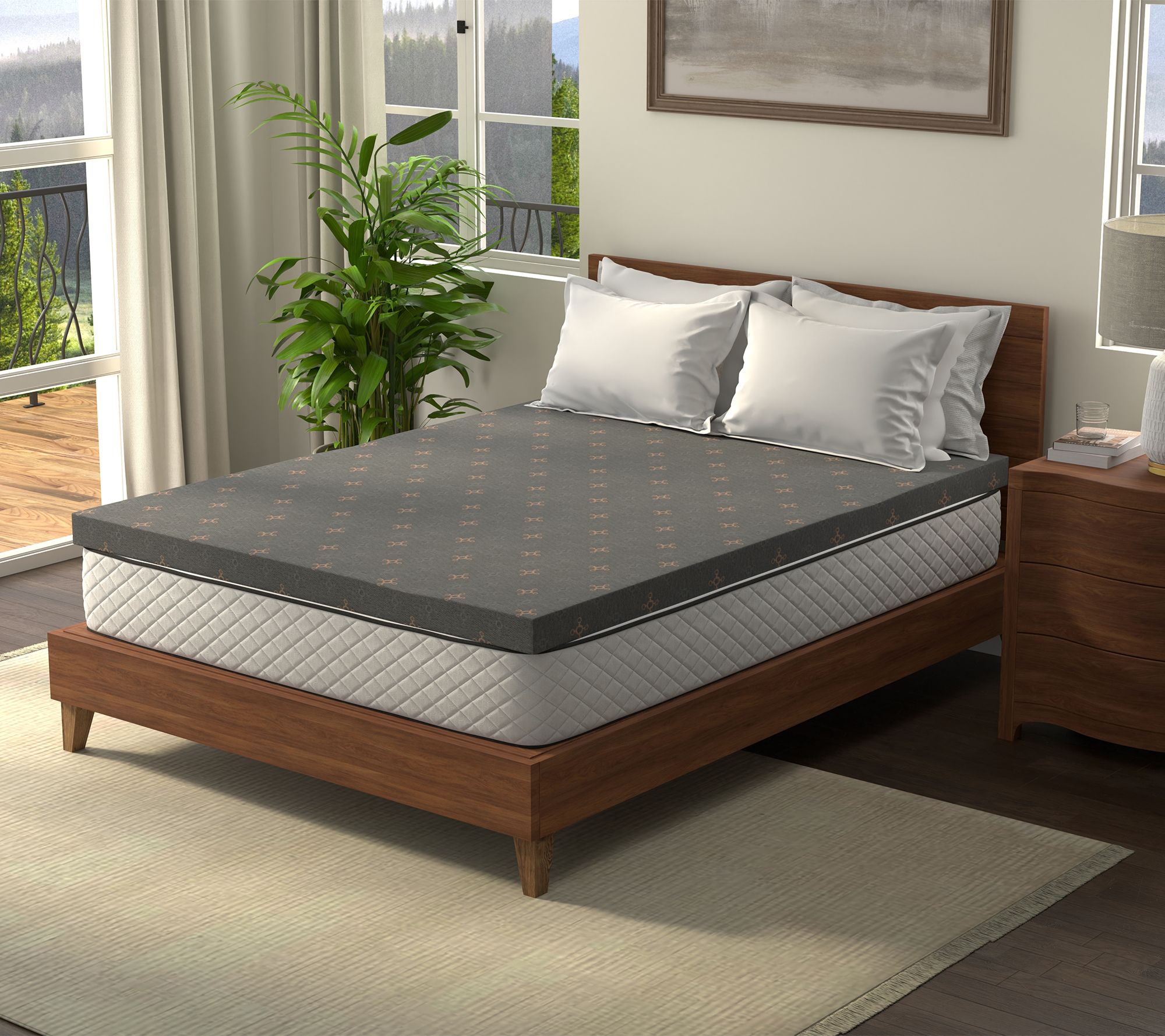  Tommie Copper Rest Relief 3" Reversible Mattress Topper - Twin XL