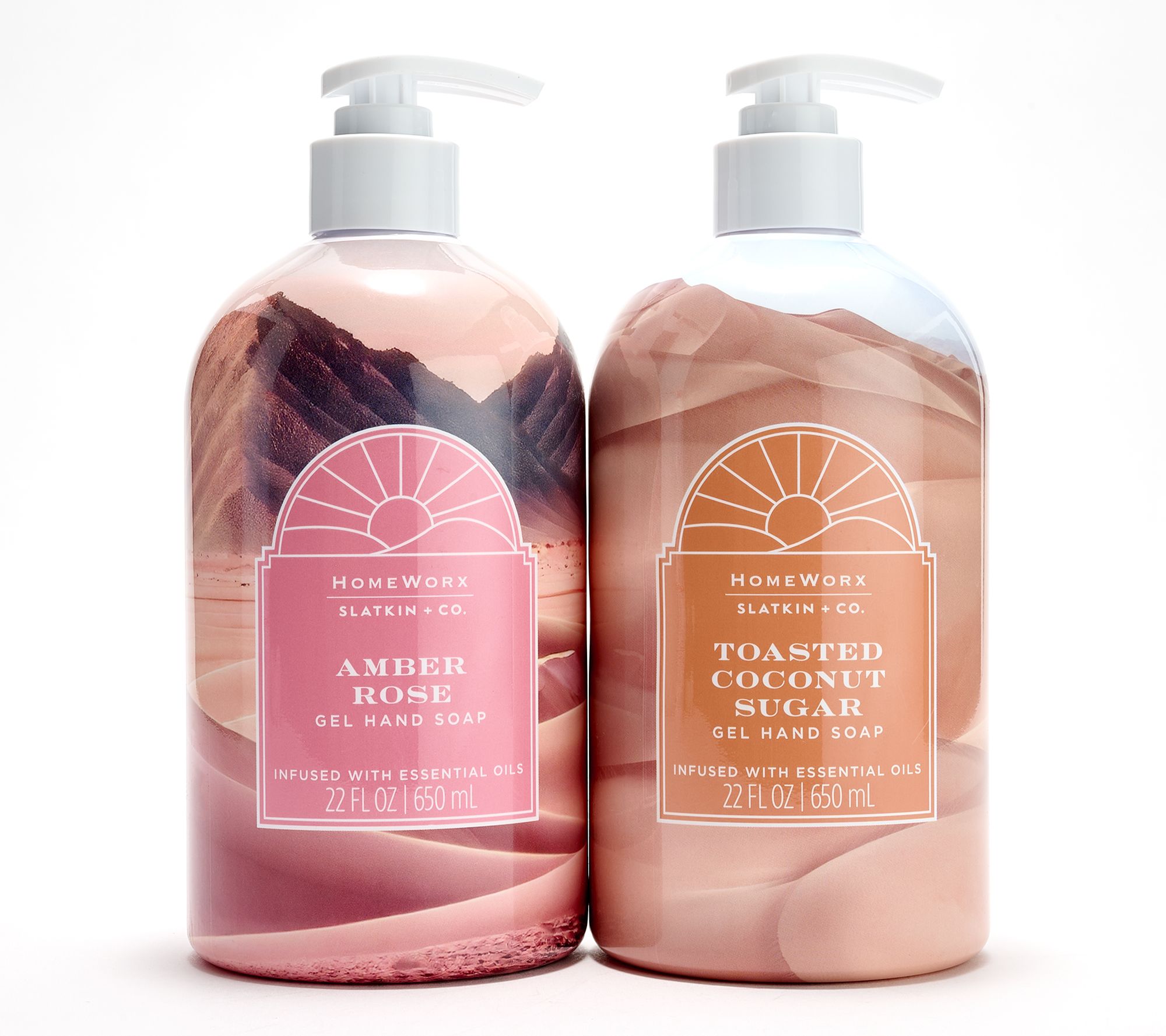 "As Is" HomeWorx by Slatkin + Co. S/2 22oz Desert Oasis Soaps