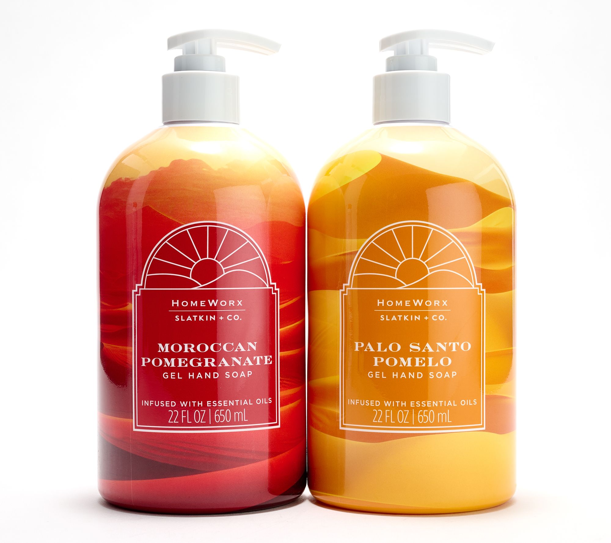 "As Is" HomeWorx by Slatkin + Co. S/2 22oz Desert Oasis Soaps