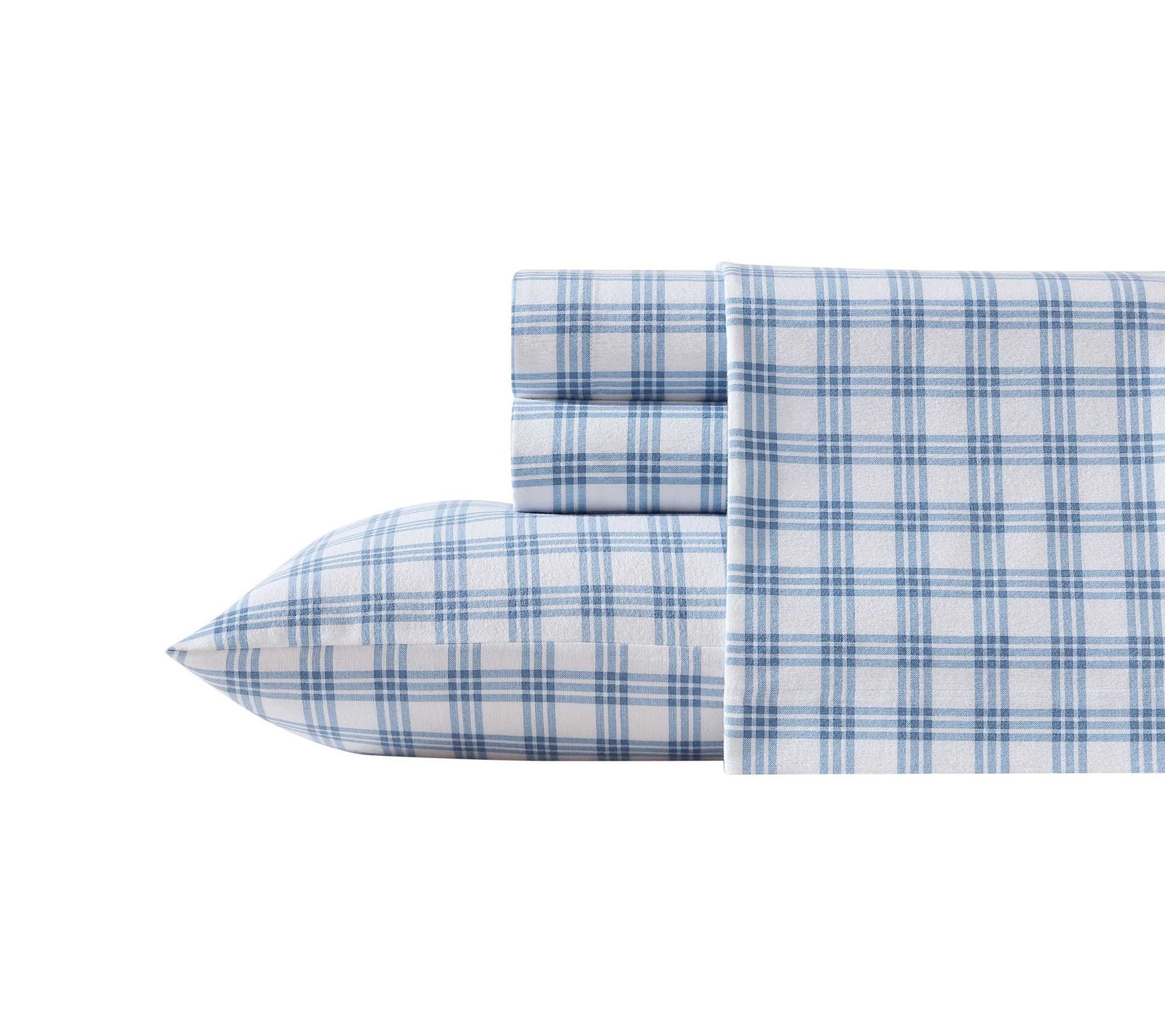 Eddie Bauer Arrowhead Blue Cotton Flannel FullSheet Set