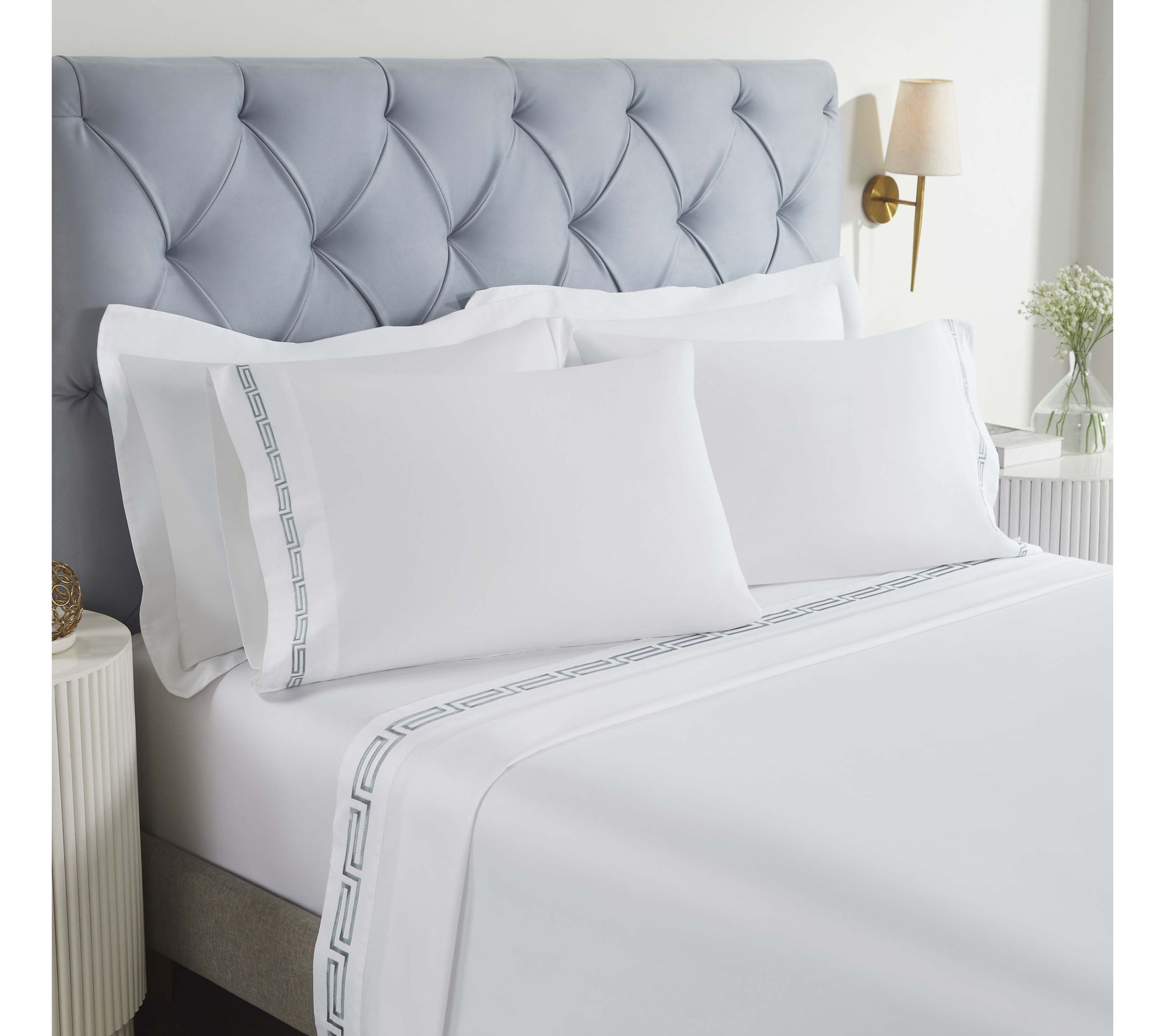 Superior Harrison Cotton Embroidered Sheet Set,King