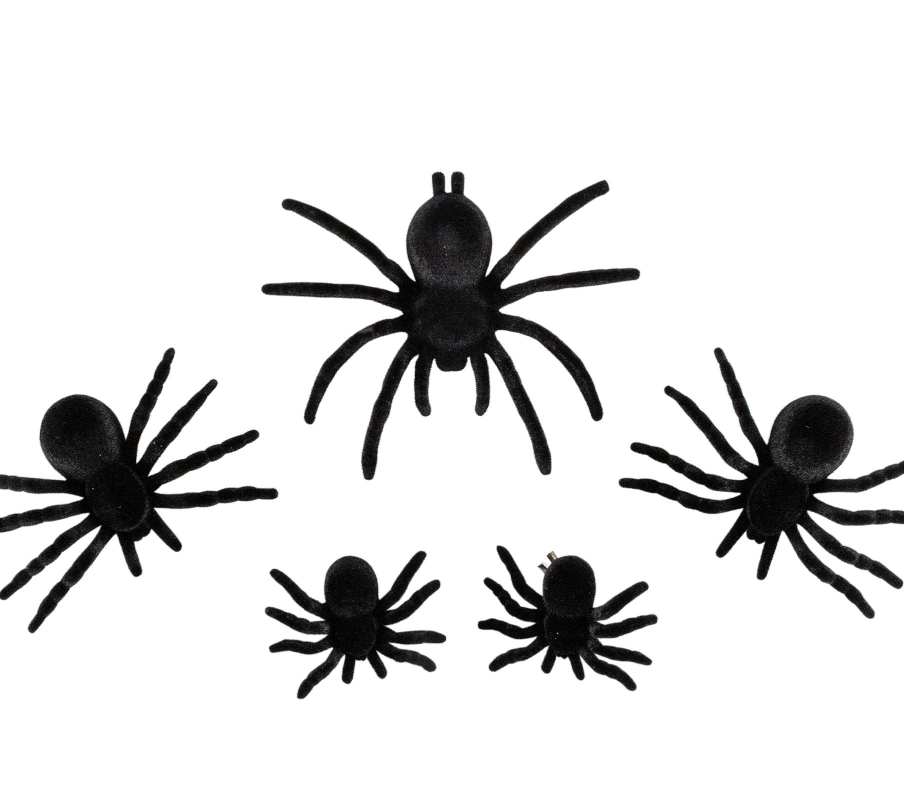 Northlight Spiders Halloween Clip-on Decor 9.5"Set of 5