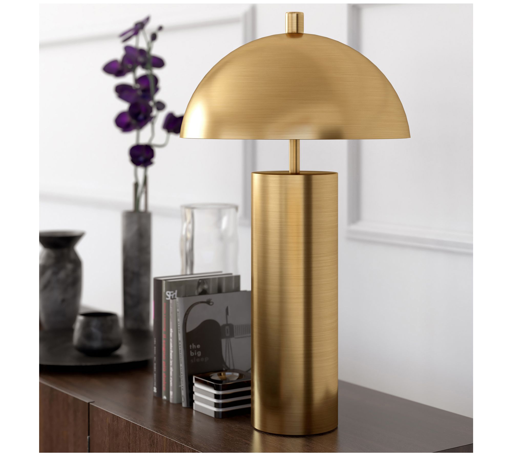 Hudson&Canal York Table Lamp with Metal Shade