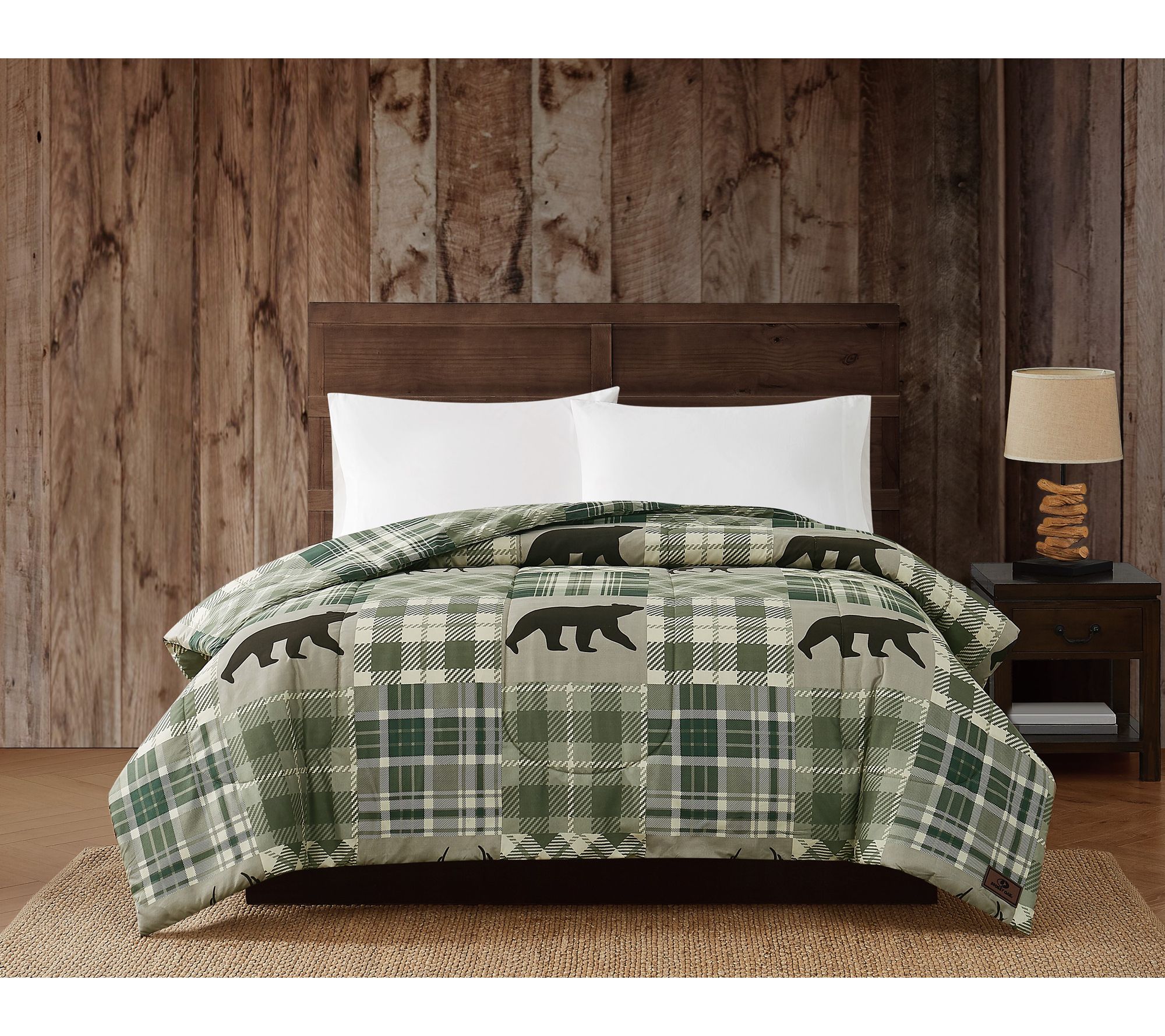 Mossy Oak Bear Patchwork King Comforter