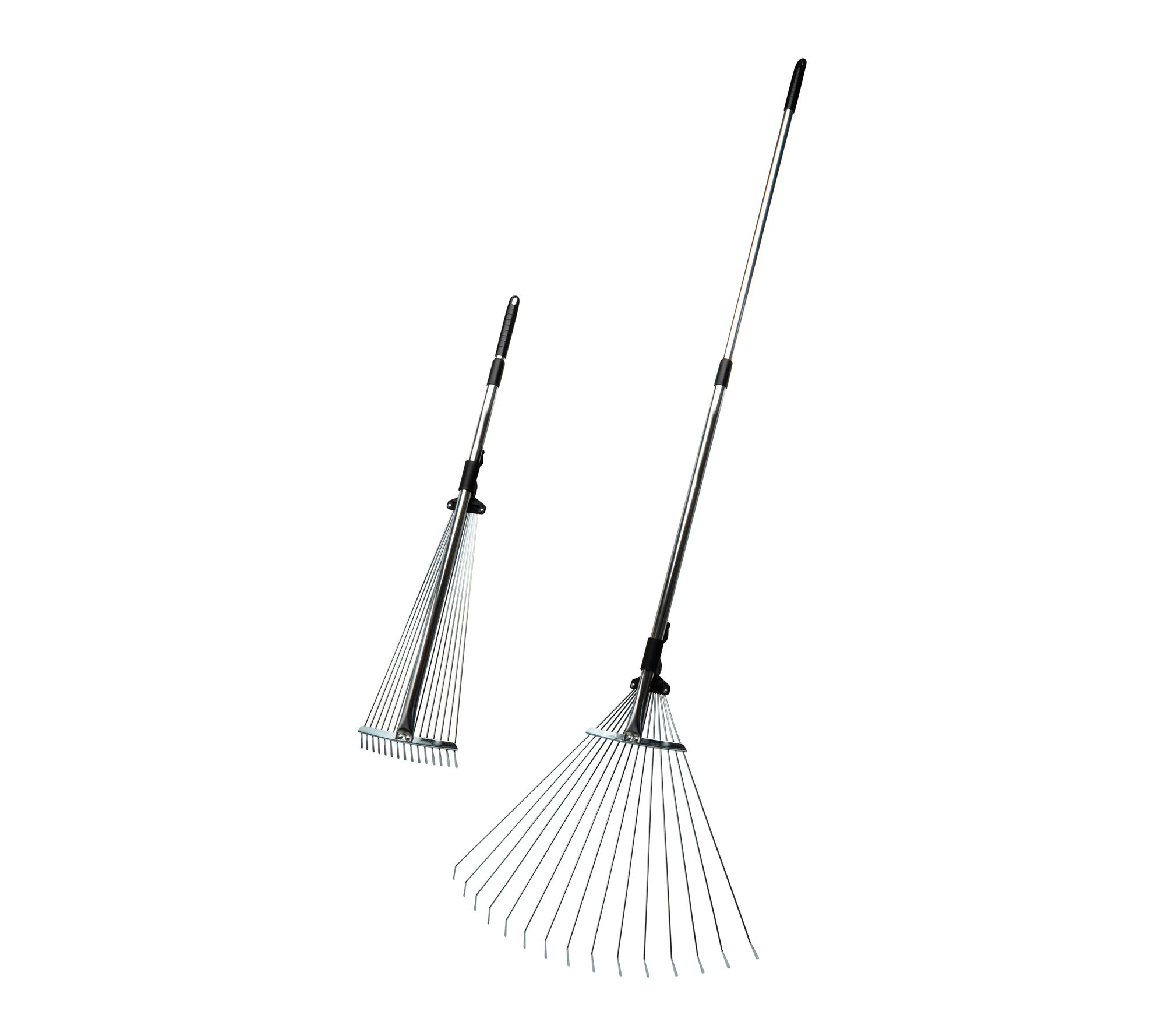 Kings County Adjustable Metal Rake with Expandable Handle