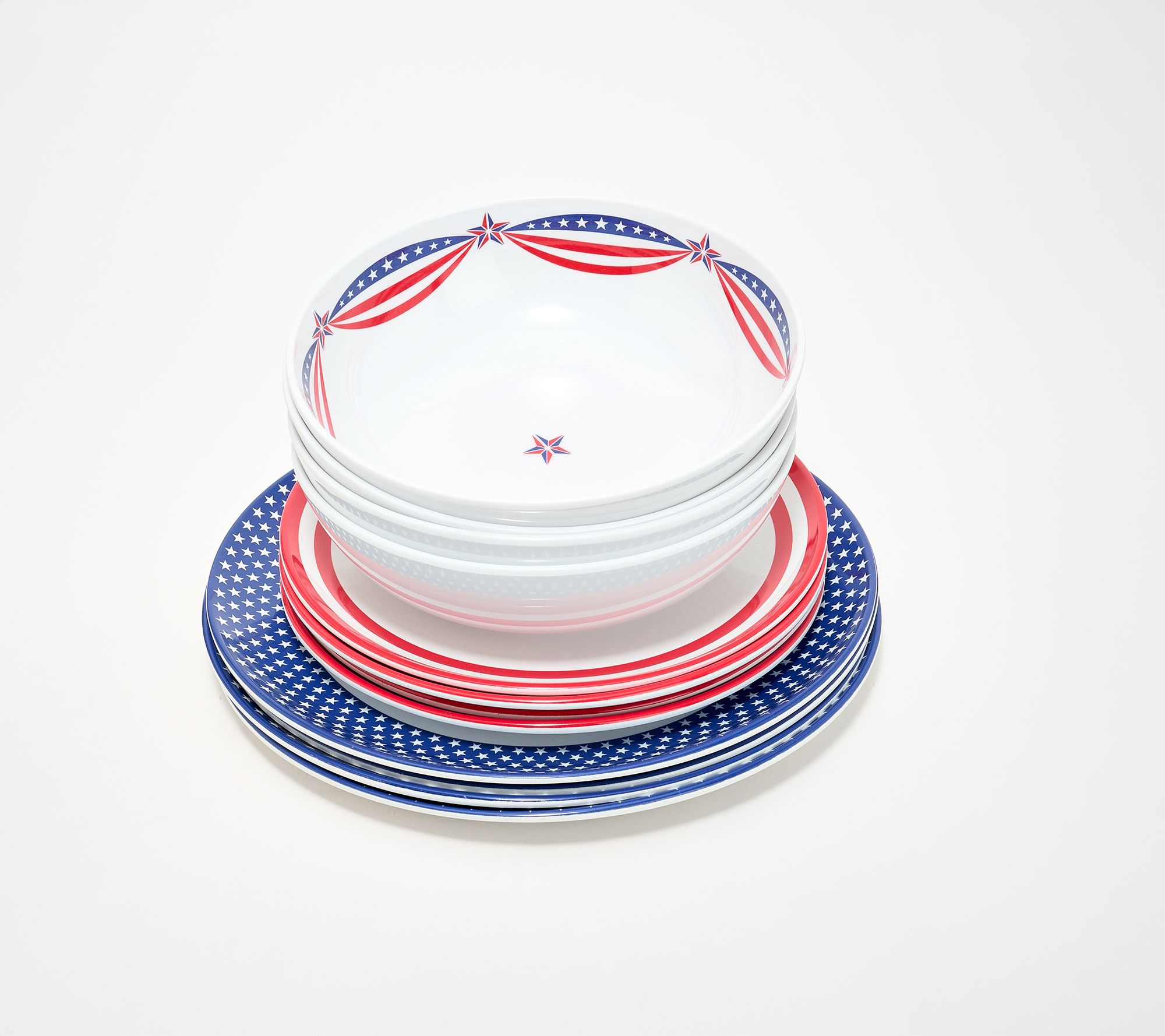 Home Reflections 12-Piece Melamine Dinnerware Set