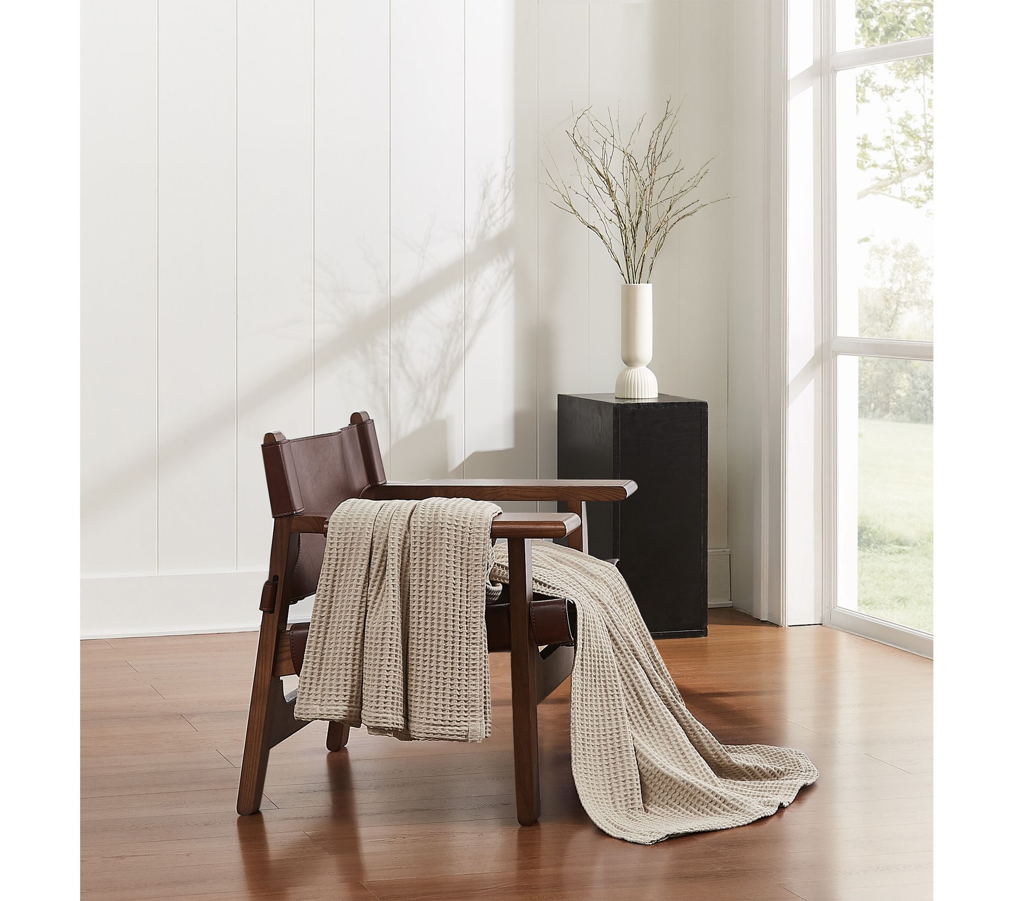 Cannon Heritage Cotton Waffle 50x60 Throw