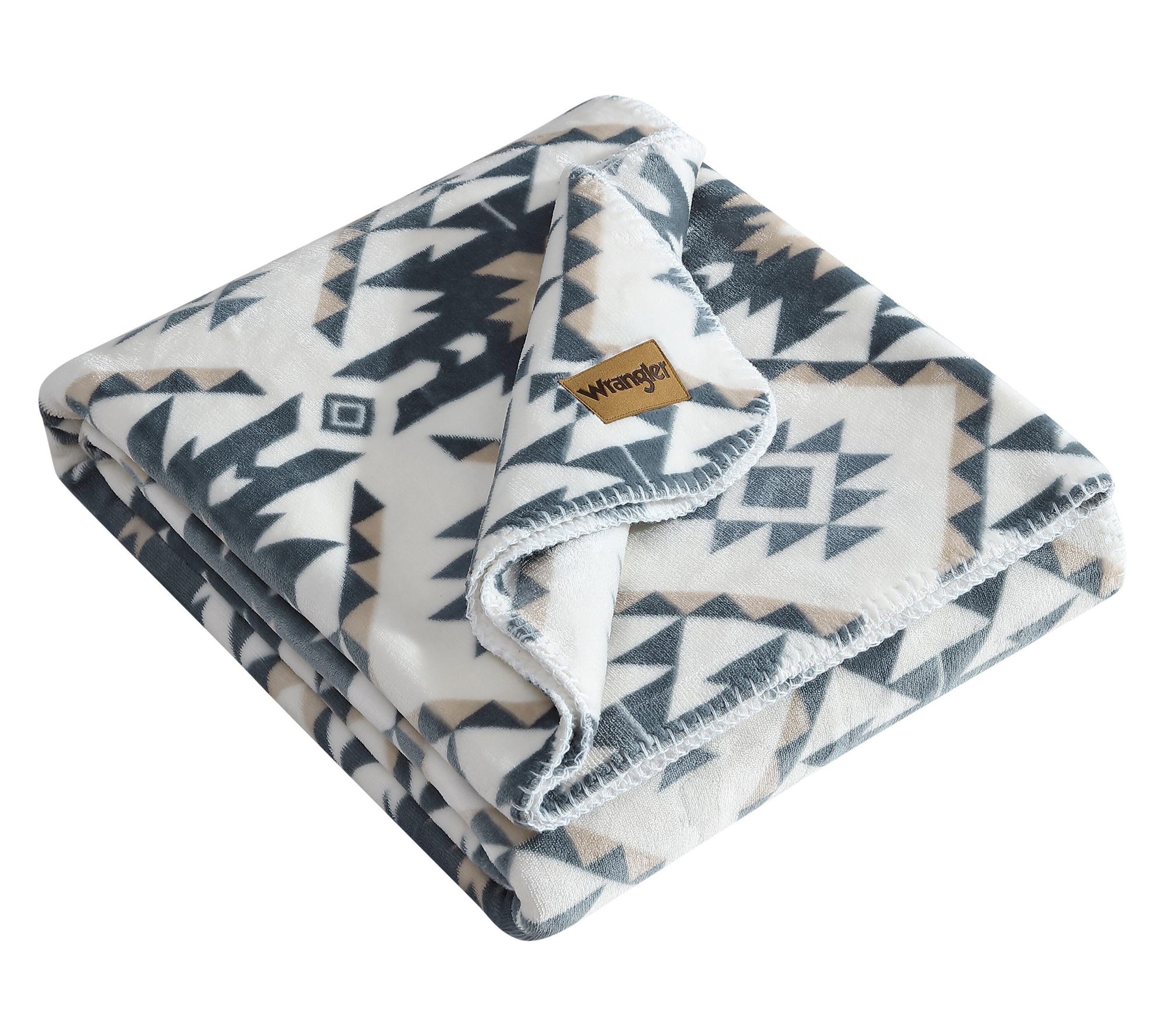 Wrangler Dakota Grey Coco Flannel 50"X70" Throw