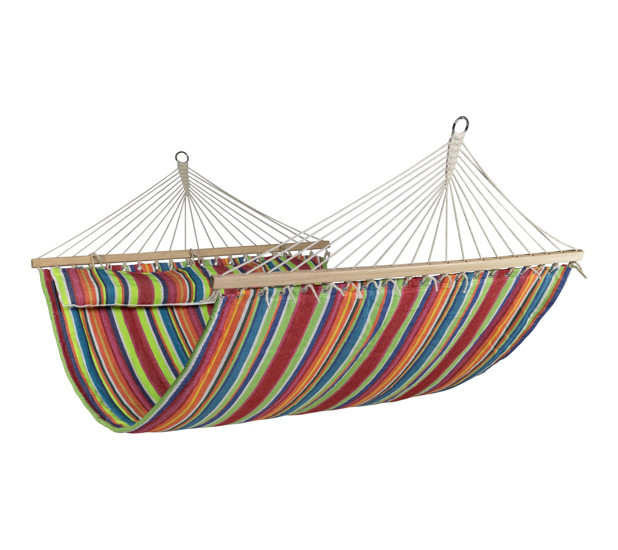 Northlight 9' Striped Quilted Double Hammock w/Pillow