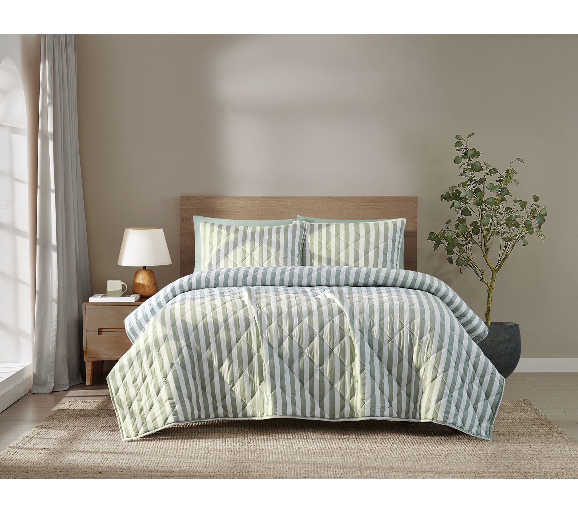 Brooklyn Loom Levi Stripe Twin/TXL Quilt Set