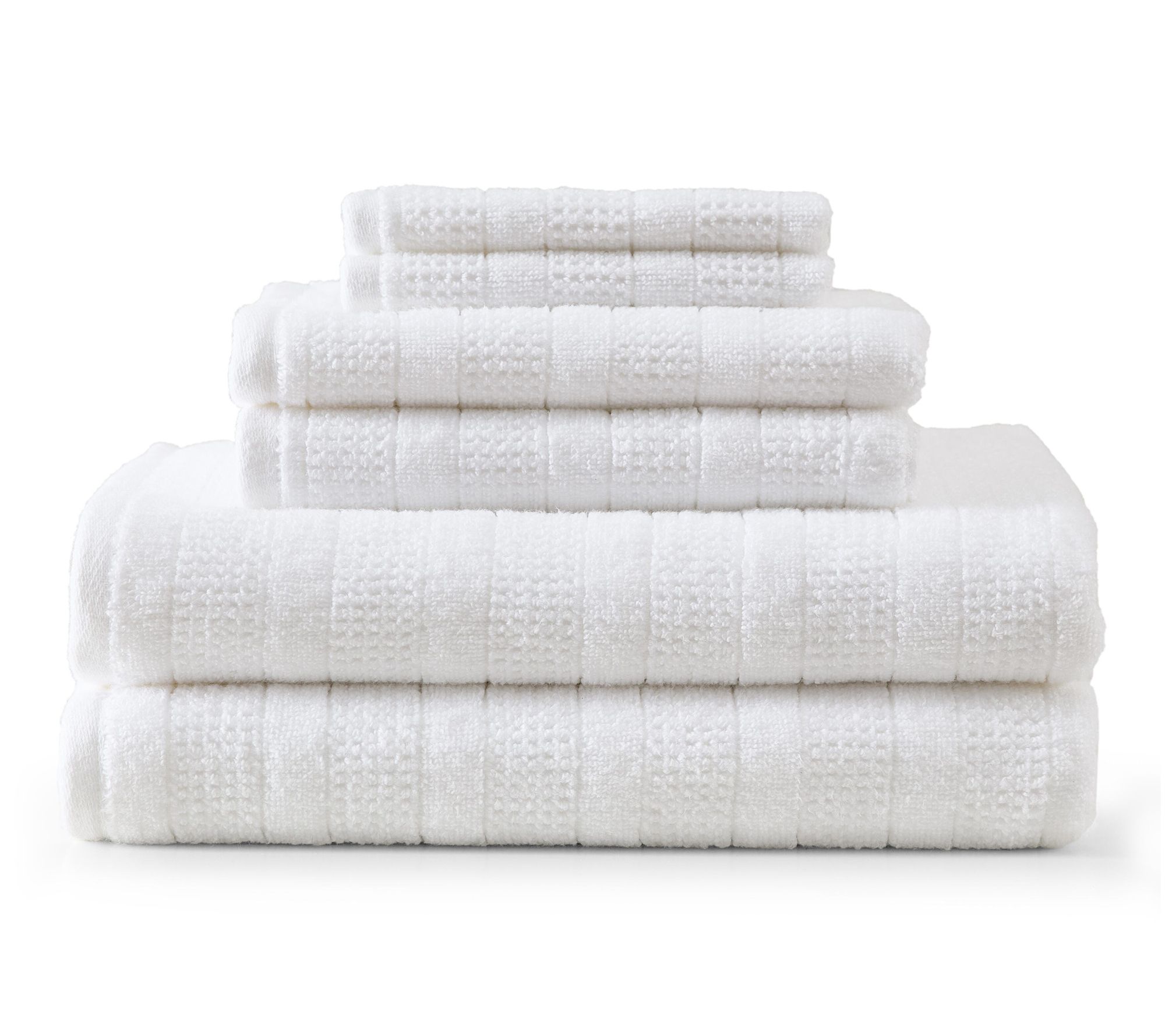 Martha Steweart Bedford Cottage White 6-Piece Cotton Towel Set