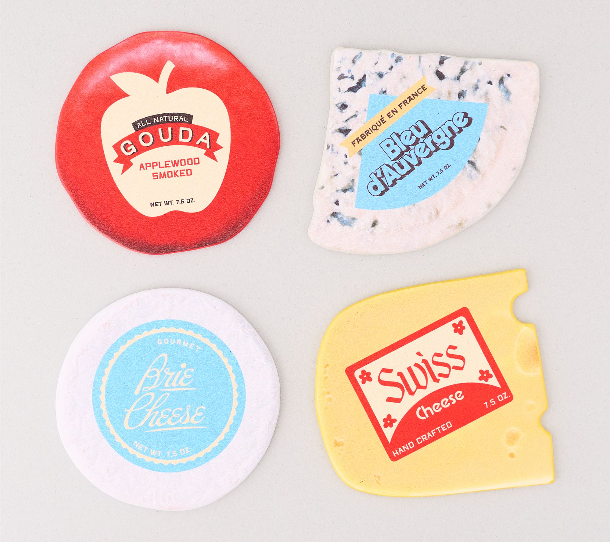 ban.do Coaster Set, Cheese