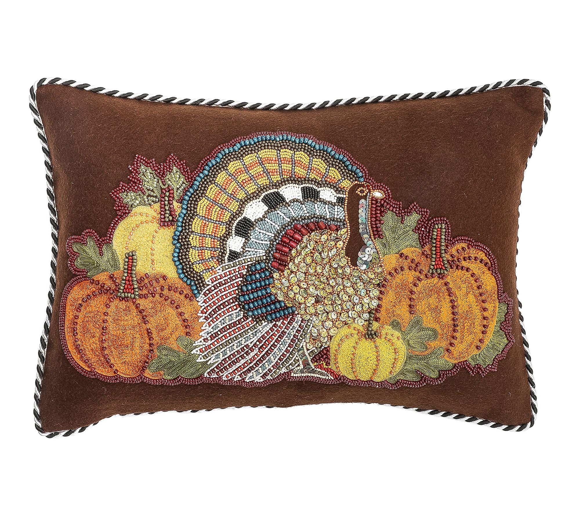  MacKenzie -Childs Turkey Day Lumbar Pillow