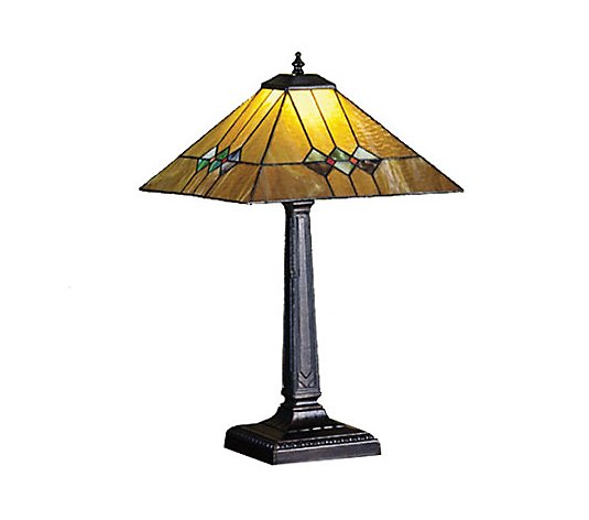 Tiffany-Style Martini Mission Table Lamp