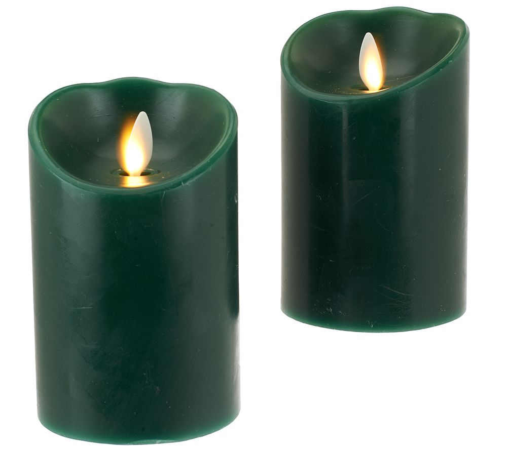 Luminara S/2 3x4" Holiday Flameless Candles with Timers