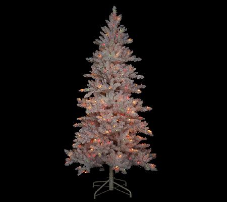 Bethlehem Lights_6.5' White Spruce Christmas Tree W/Instant Power - Qvc.com