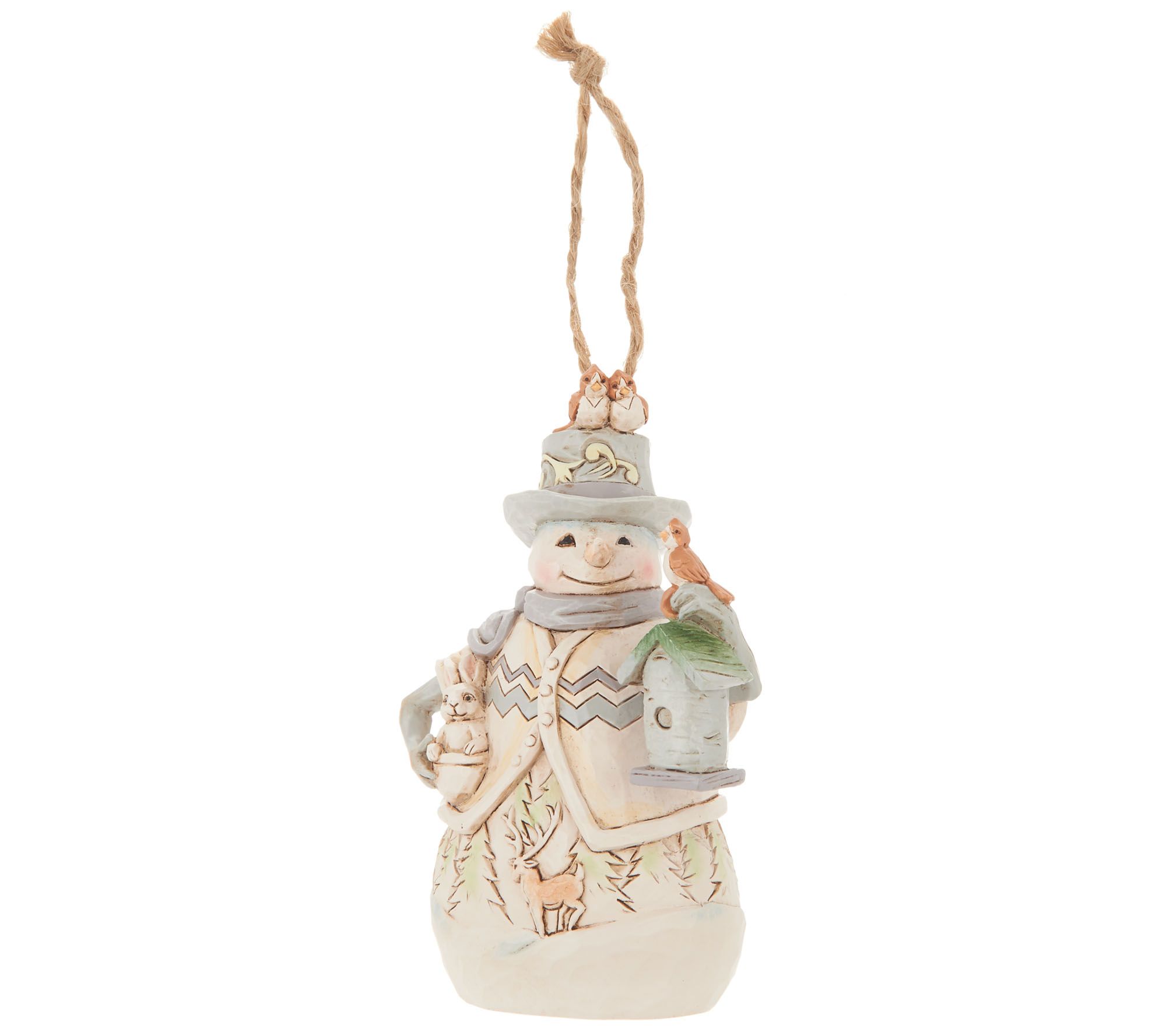 Jim Shore Heartwood Creek Choice of White Woodland Ornaments - QVC.com