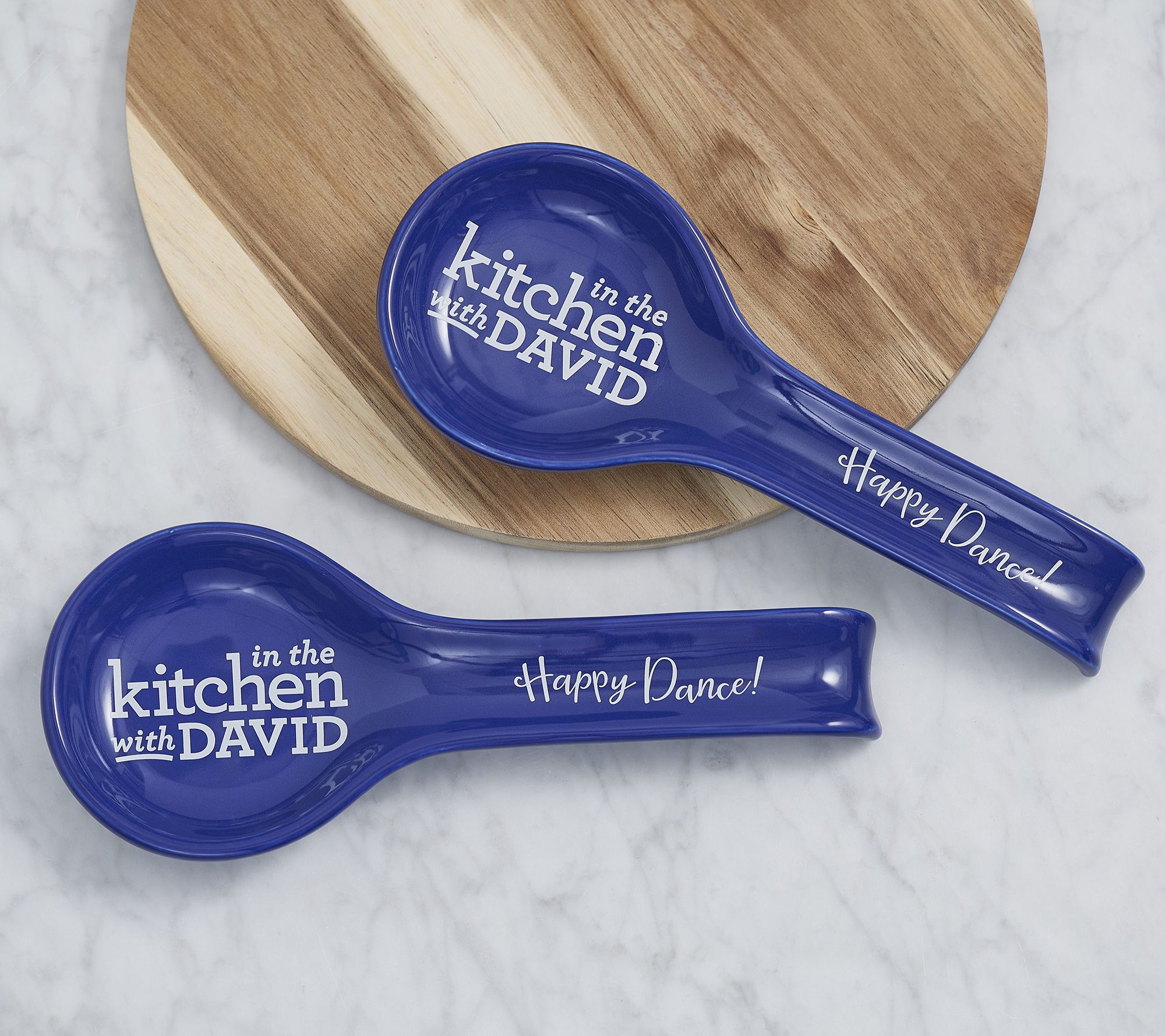 In the Kitchen with David Set of 2 Spoon Rests