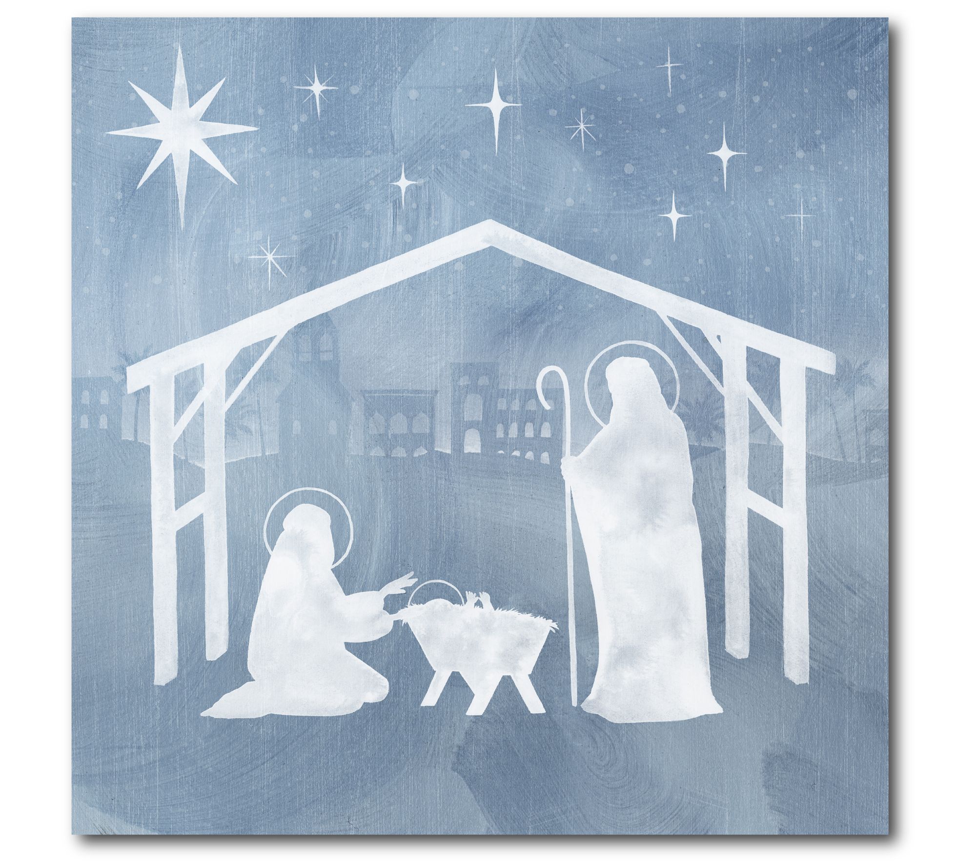 Courtside Market D Star of Bethlehem I 16x16 Canvas