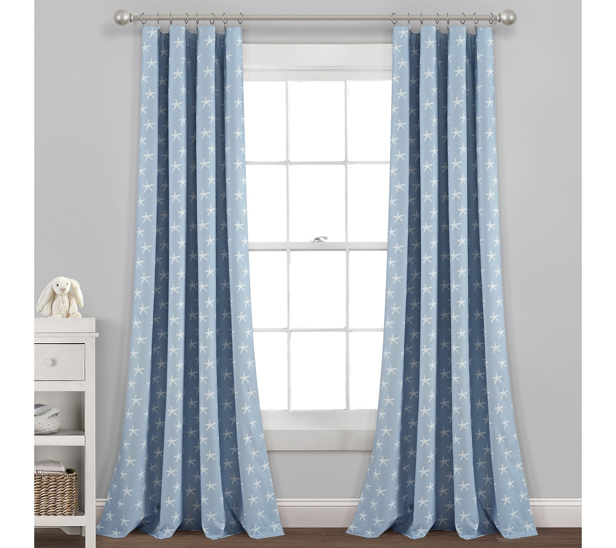Lush Decor Seaside Starfish Blackout Window Panel
