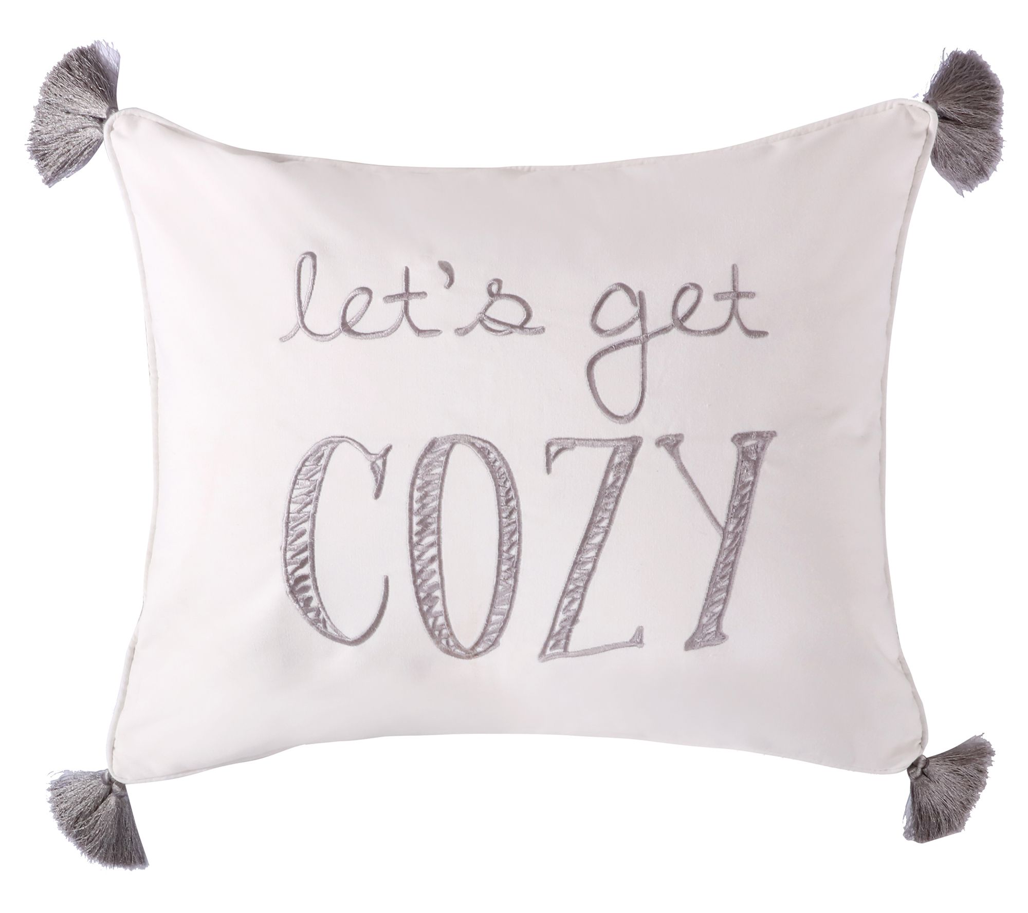 Camden Let's Get Cozy Tassel Pillow by Levtex Home