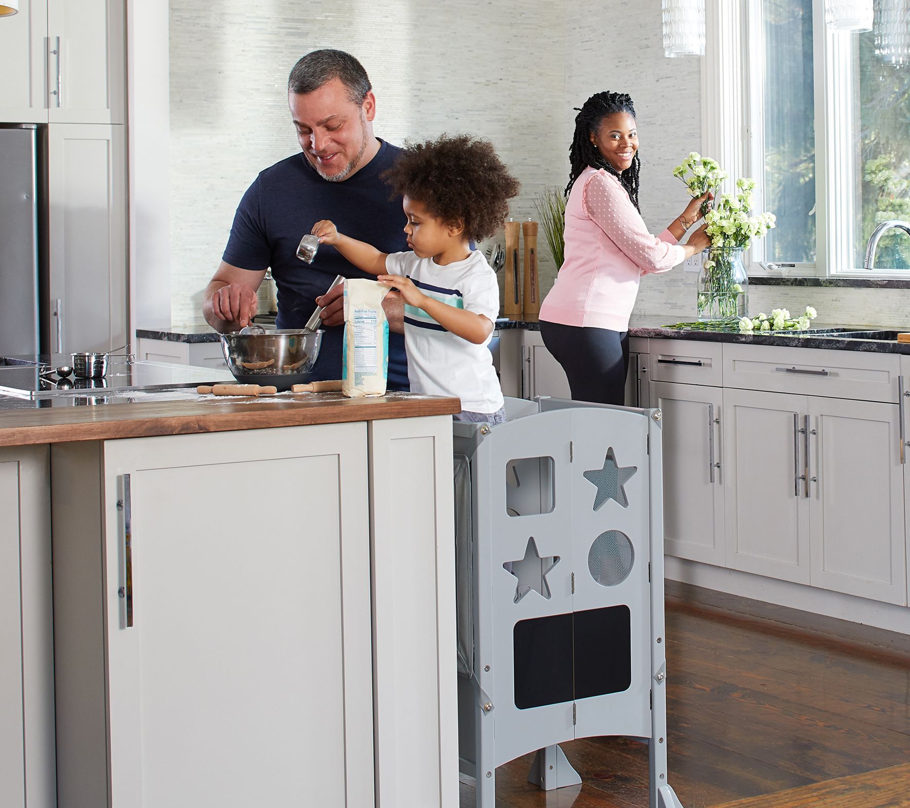 Guidecraft Kids Classic Kitchen Helper Stool - QVC.com