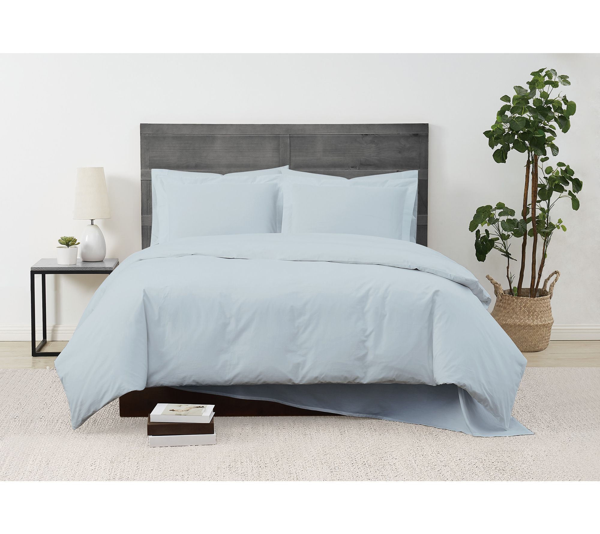 Cannon Solid Percale 3-Piece Full/Queen Duvet Set