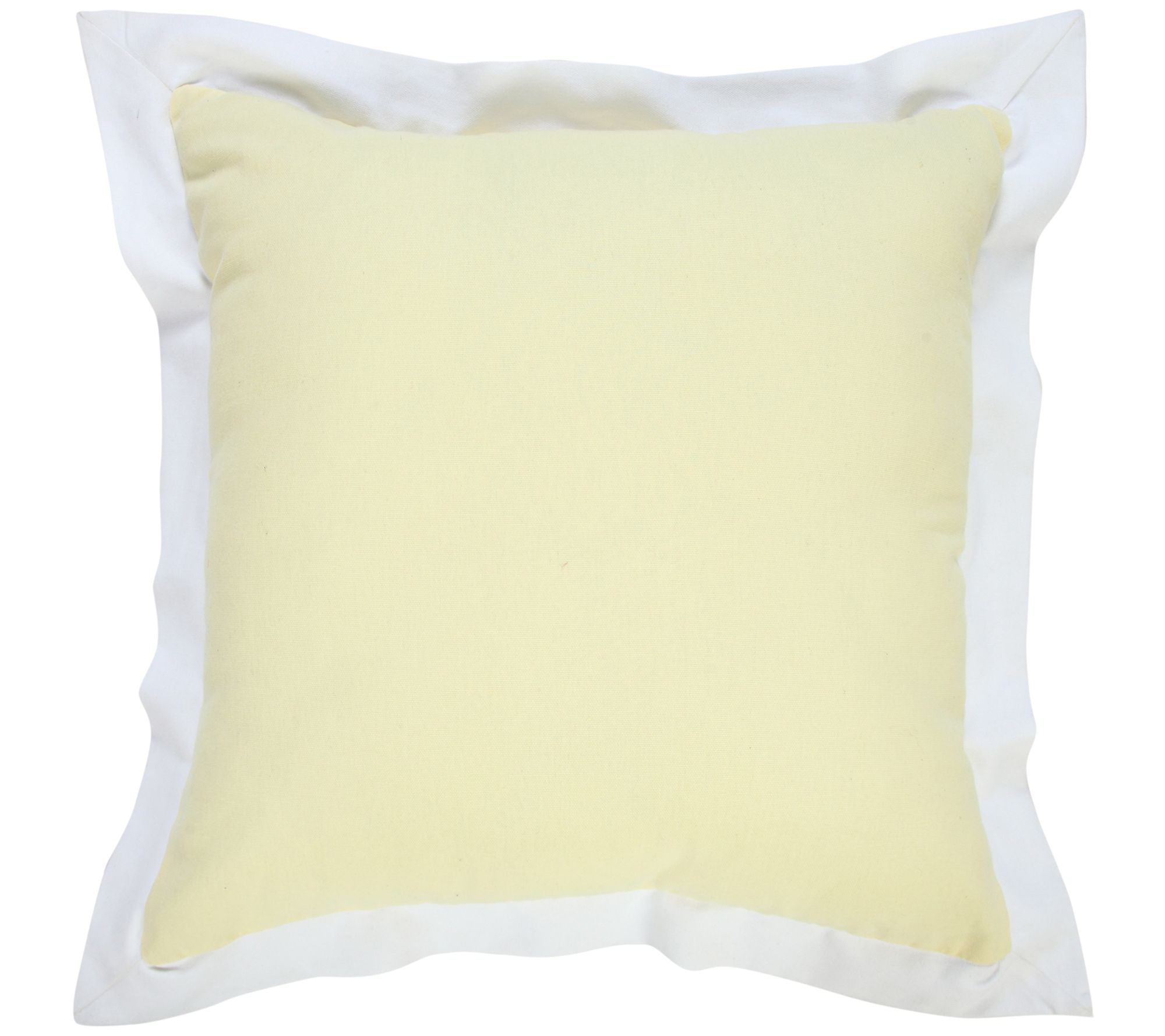 Ox Bay Bordered Flange Frame Throw Pillow