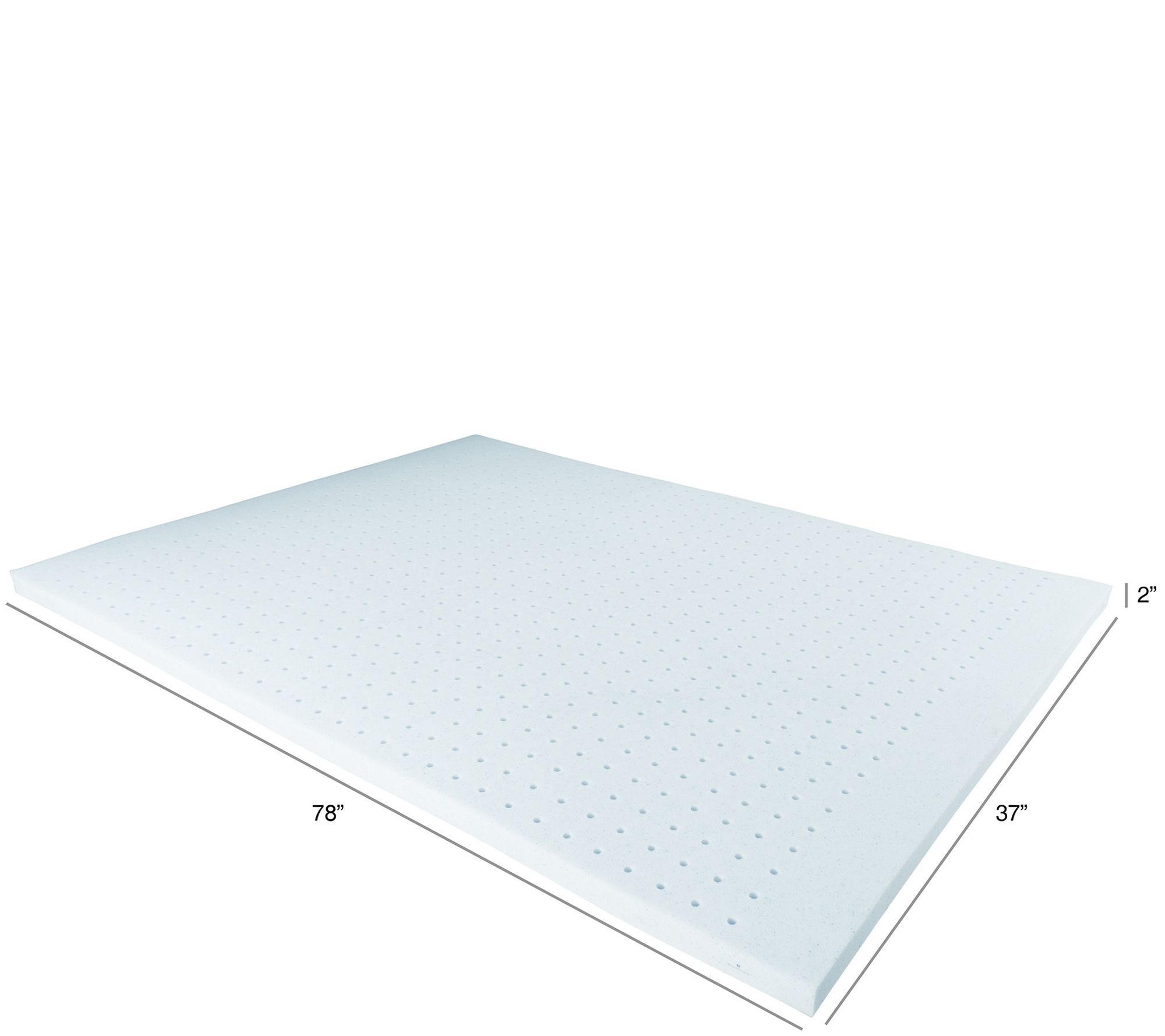 Bluestone GelInfused 2" Twin XL Memory Foam Mattress Topper