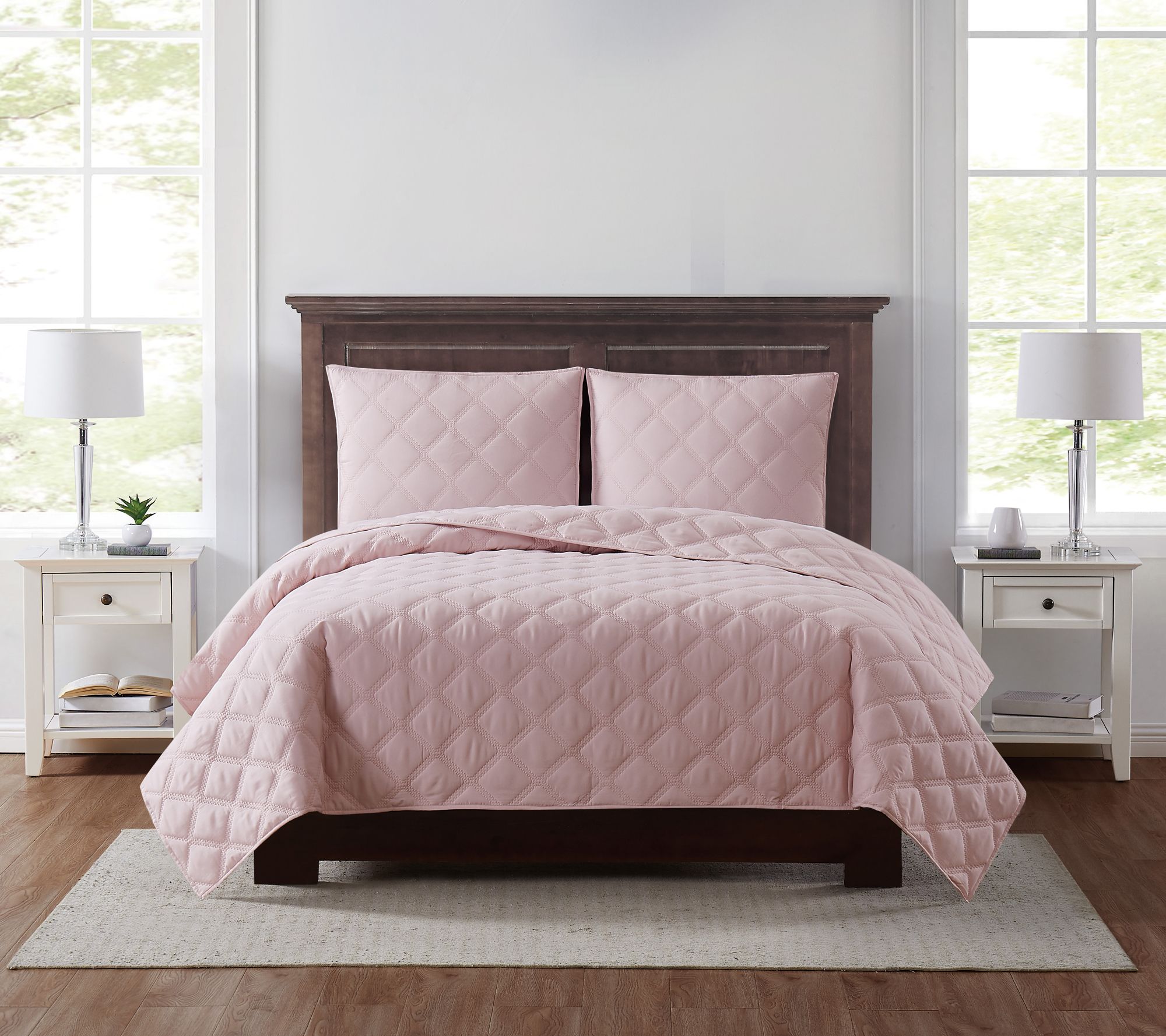 Truly Soft Everyday 3D Puff Twin XL Quilt Set