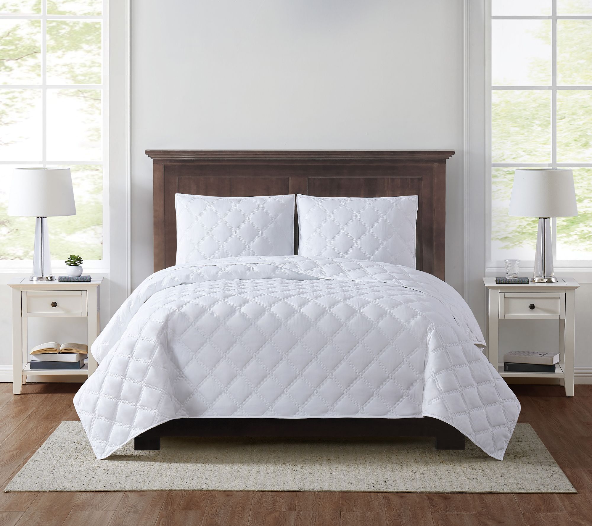 Truly Soft Everyday 3D Puff Twin XL Quilt Set