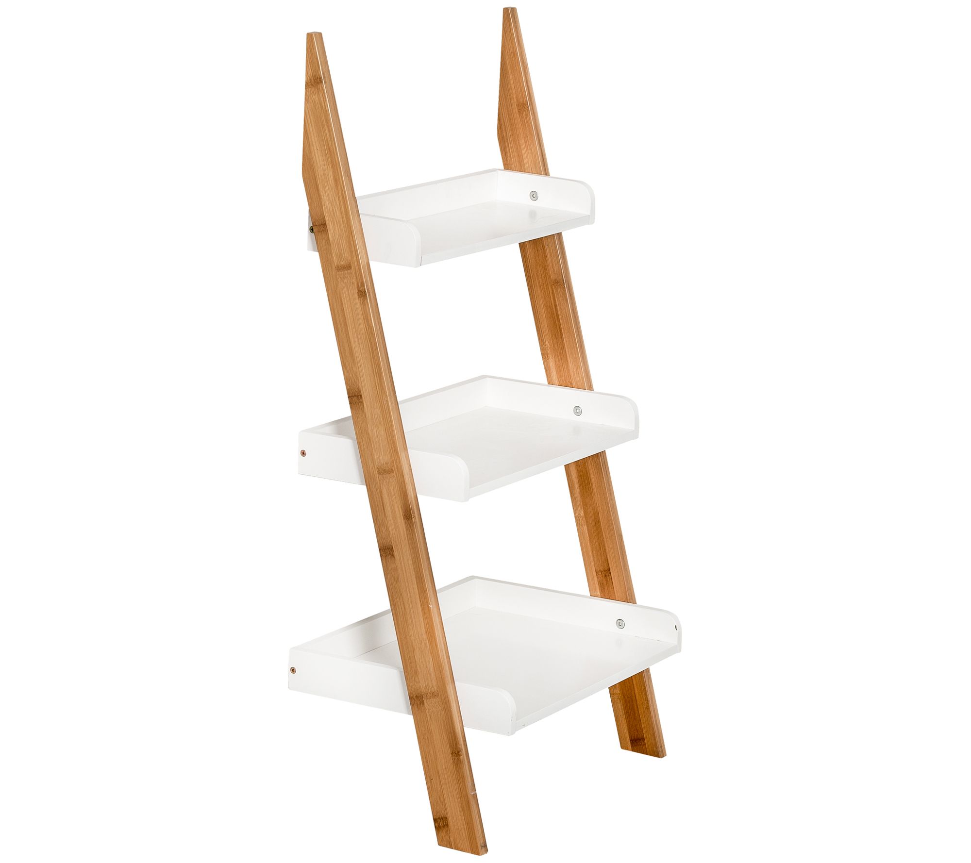 bathroom leaning ladder shelf