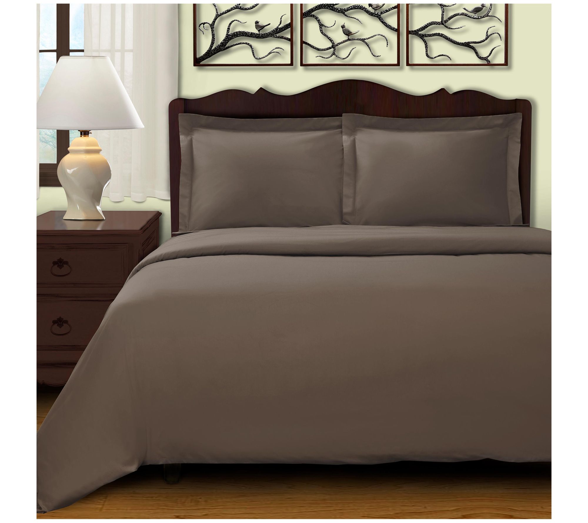 Superior 400-Thread Count Duvet Cover, King/Cal.King
