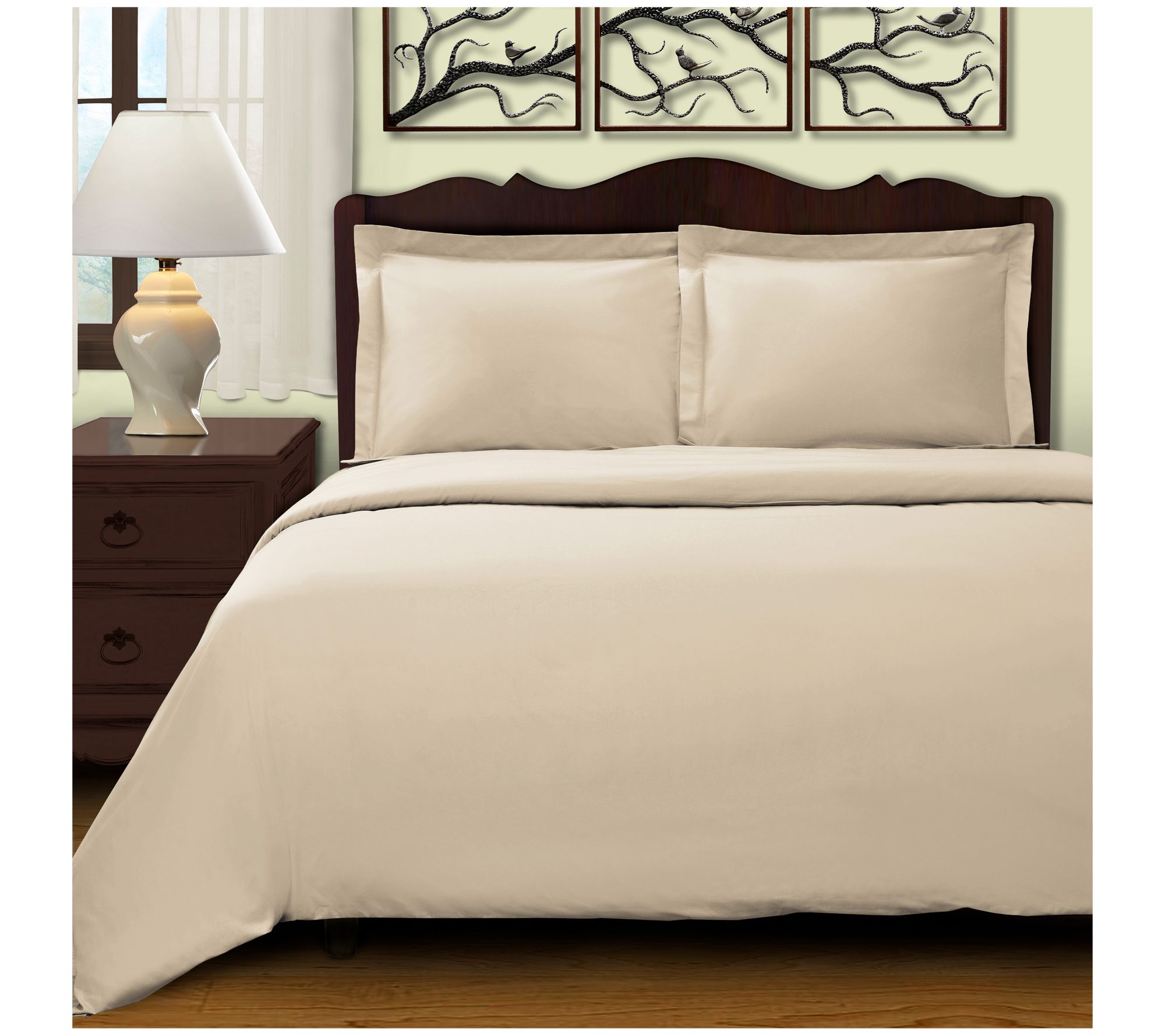 Superior 400-Thread Count Duvet Cover, King/Cal.King