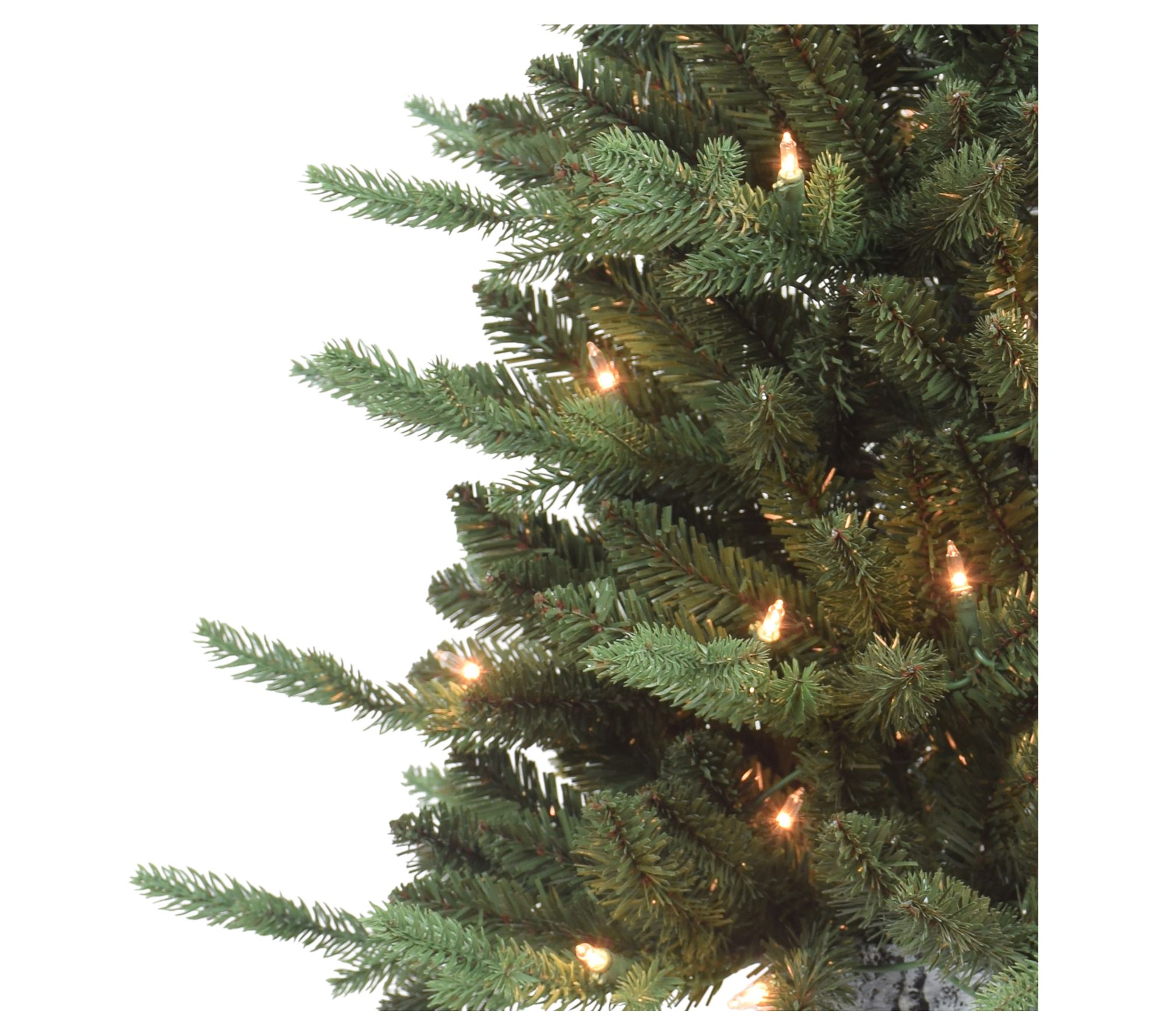 Puleo 4.5' PE/PVC Potted Tree,150 UL Clear Incandescent - QVC.com