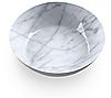 TarHong Melamine Set of 6 Carrara Marble-Look Bowls