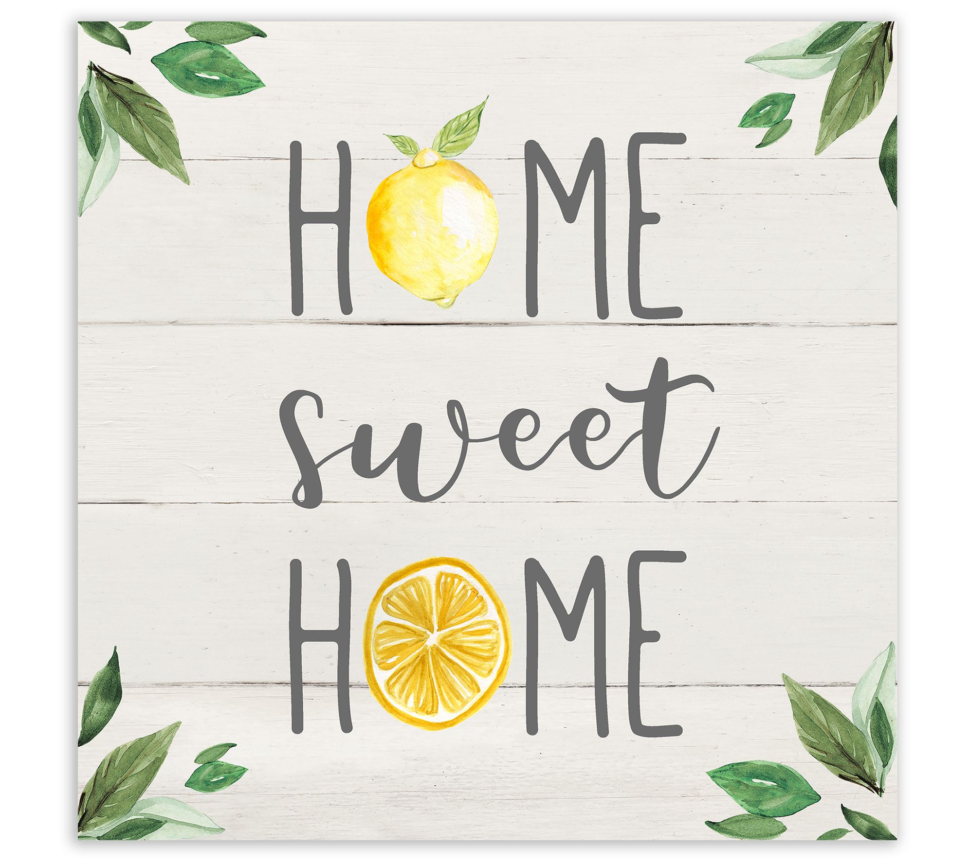 Courtside Market  Lemon Home Sweet Home 24x24 Canvas Wall Art