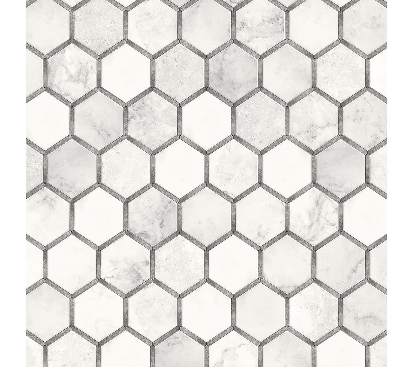 NextWall Inlay Hexagon Peel and Stick WallpaperRoll