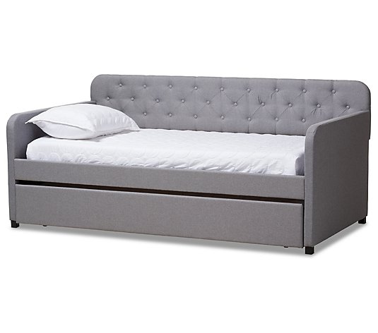Camelia Modern and Contemporary Upholstered Daybed Trundle
