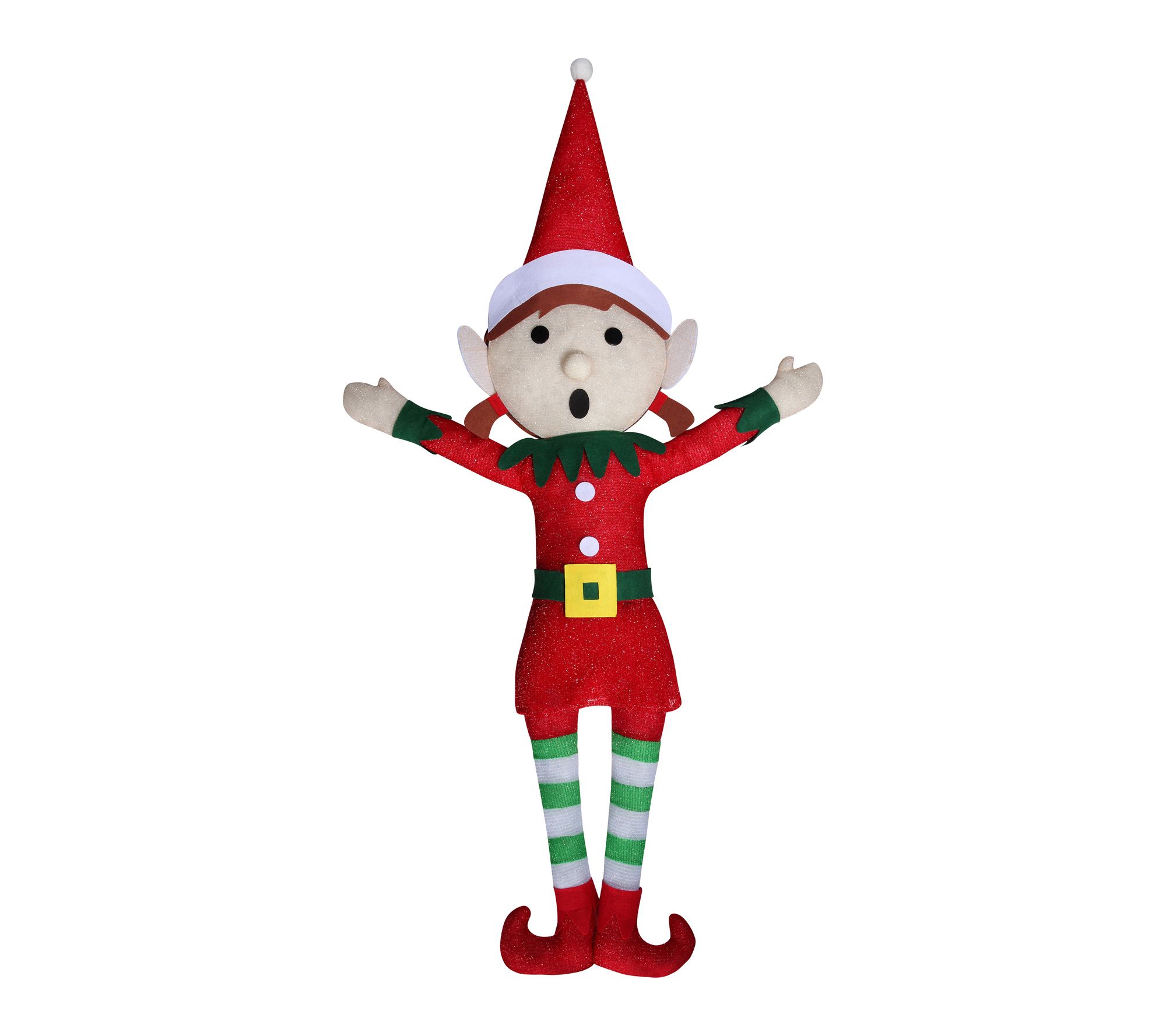 Haute Decor 36" Inept Elf-Girl, Tangled Mess Hanging Decor