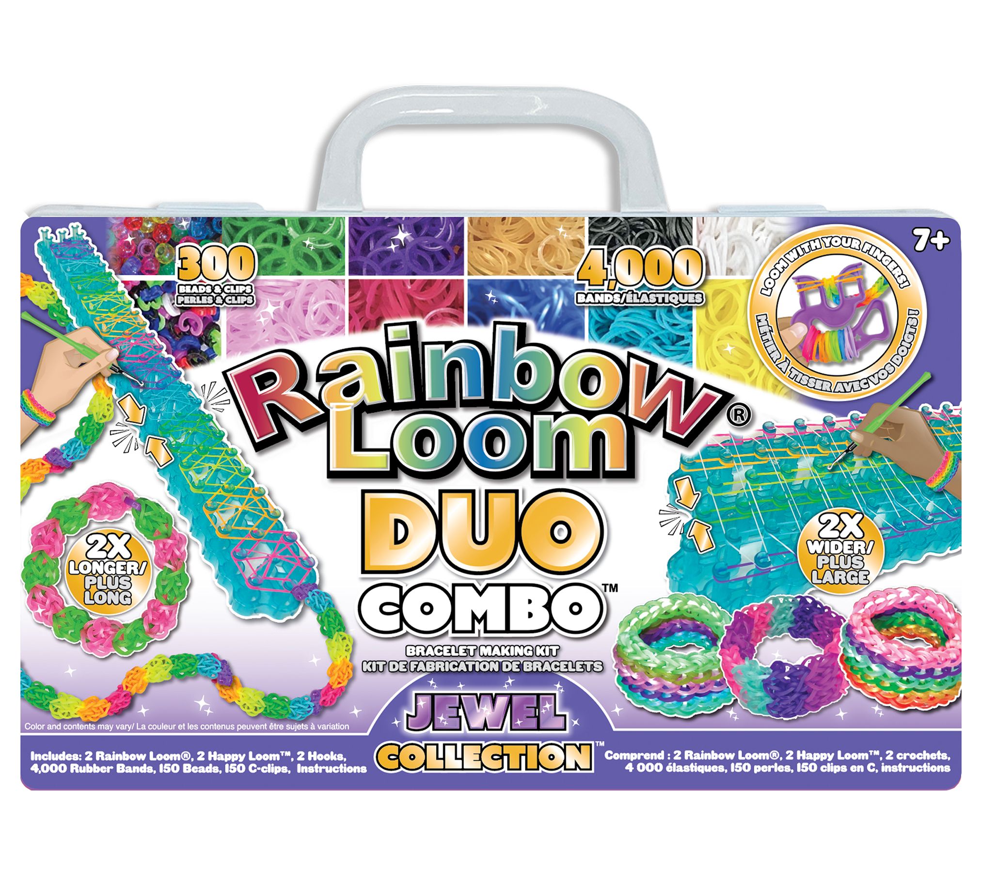 Choon's Design Rainbow Loom Key Solids Rubber Band Set 