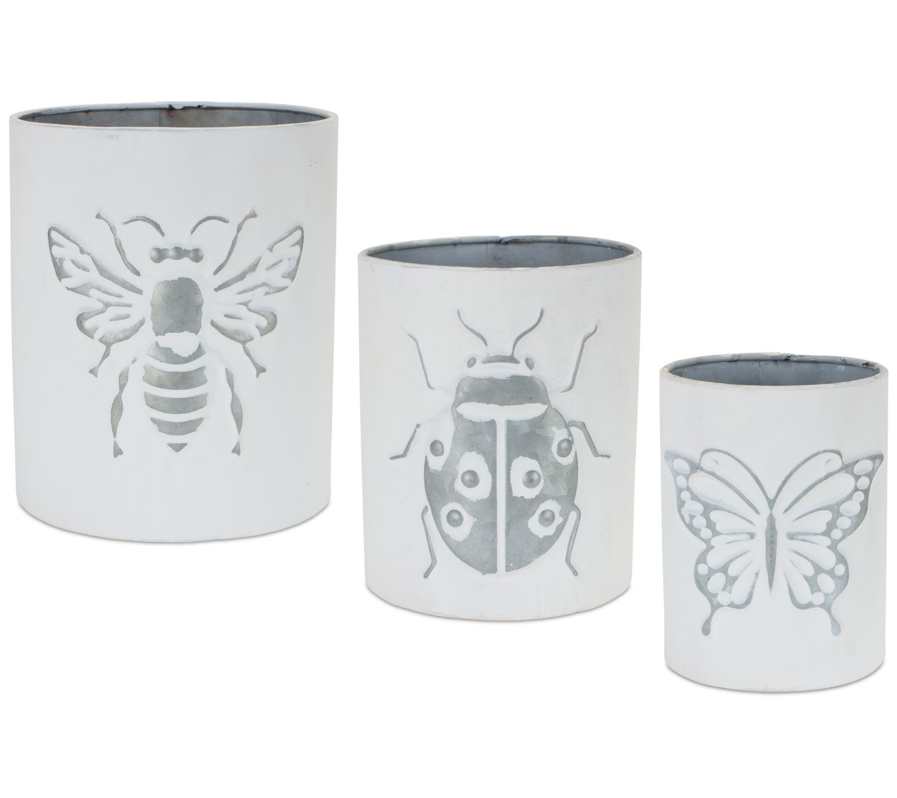 Melrose Metal Insect Design Planter (Set of 3)