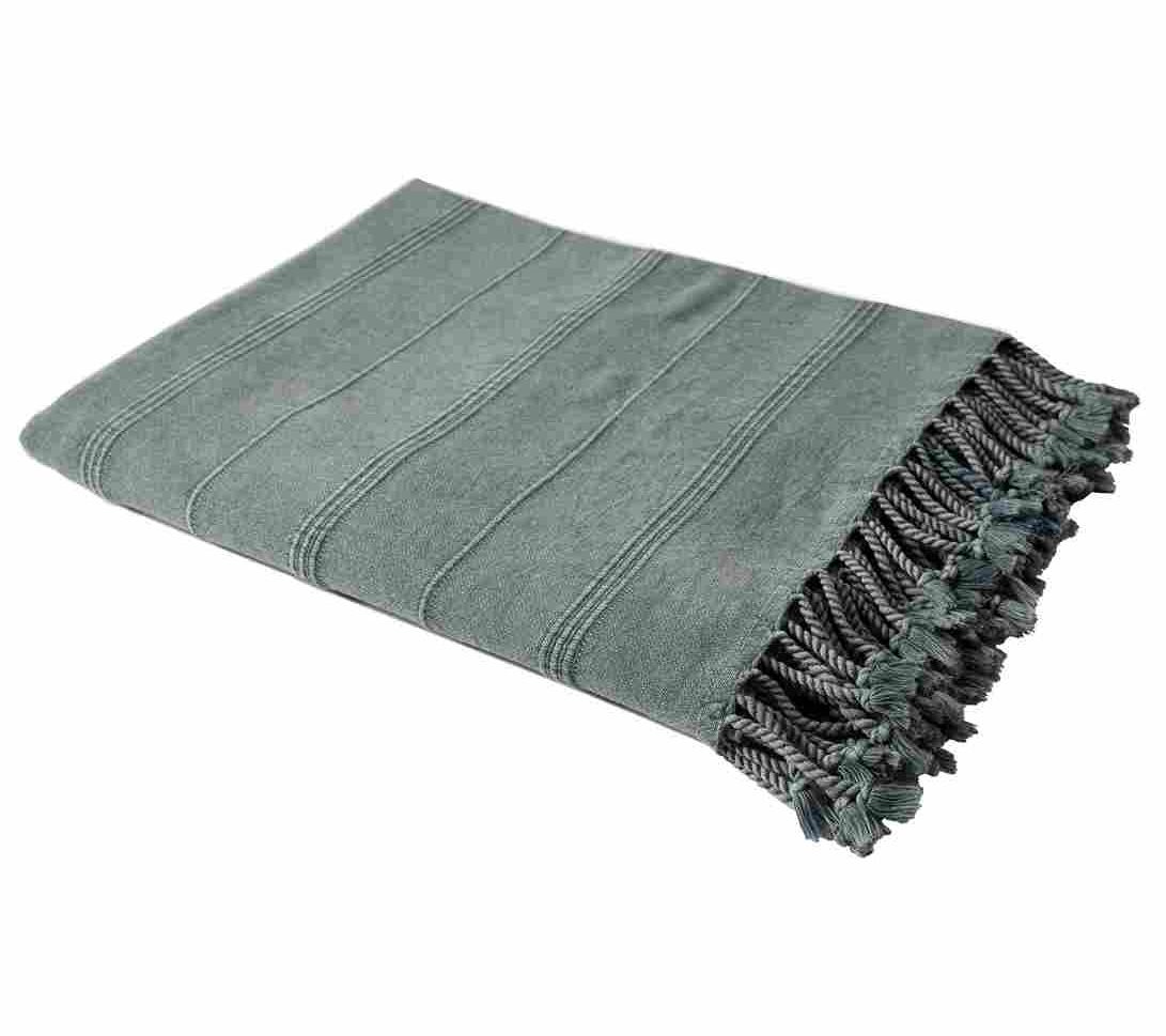 Ox Bay Organic Turkish Cotton Throw Blanket