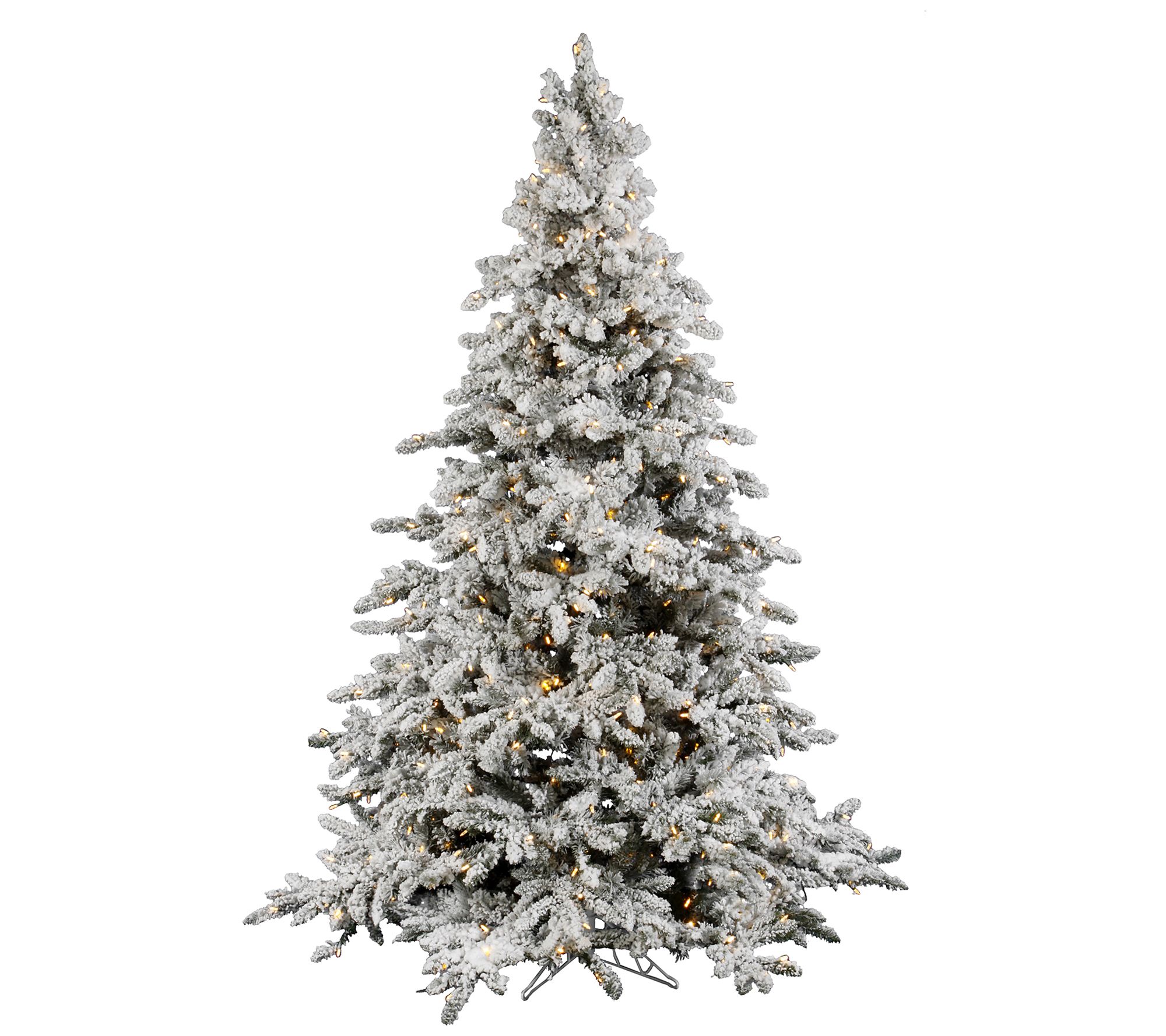 Vickerman 6.5' Flocked Utica Fir Artificial Christmas Tree, PW