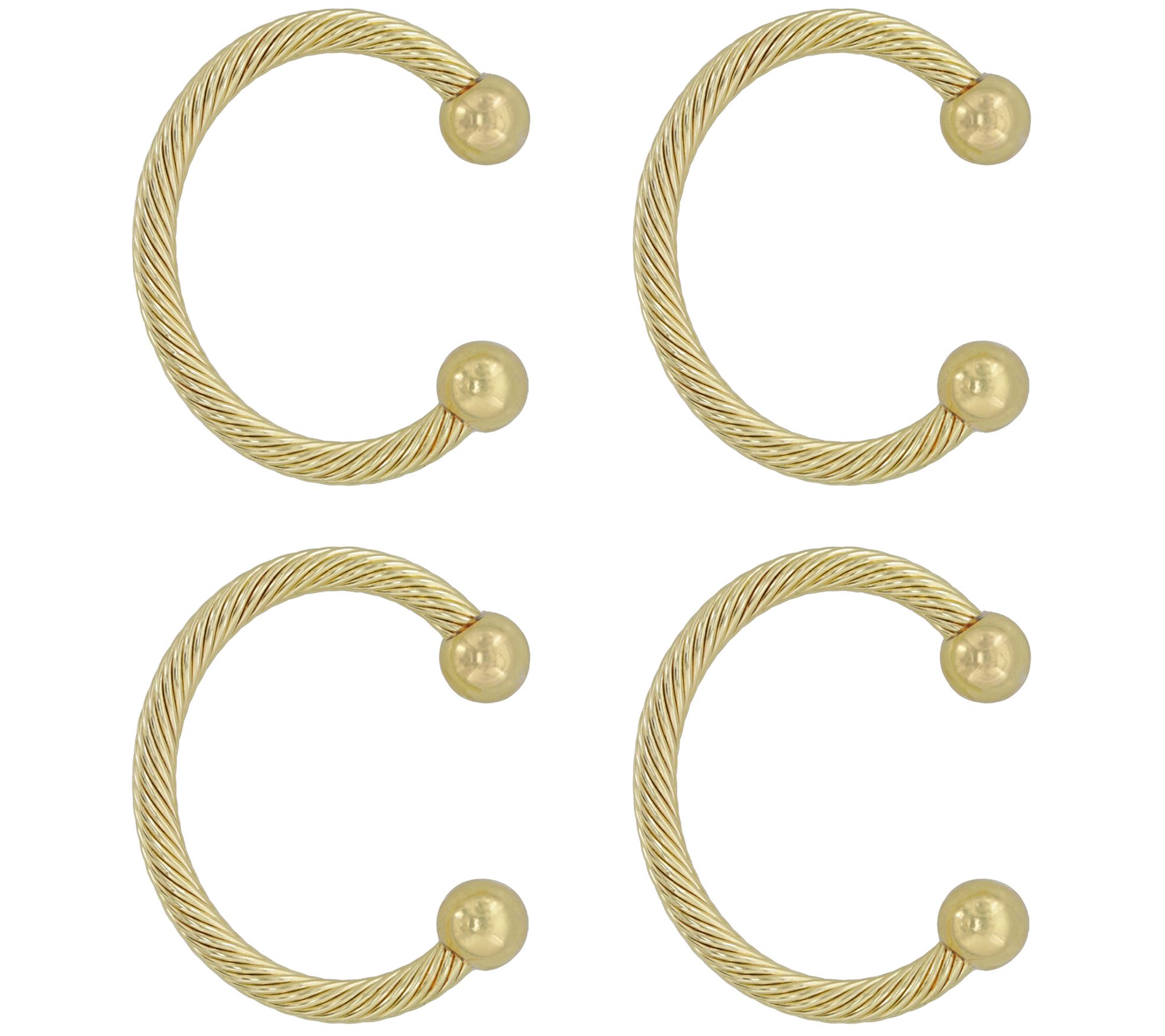 Haute Decor 4pk MantleClip Chic Stocking Holder