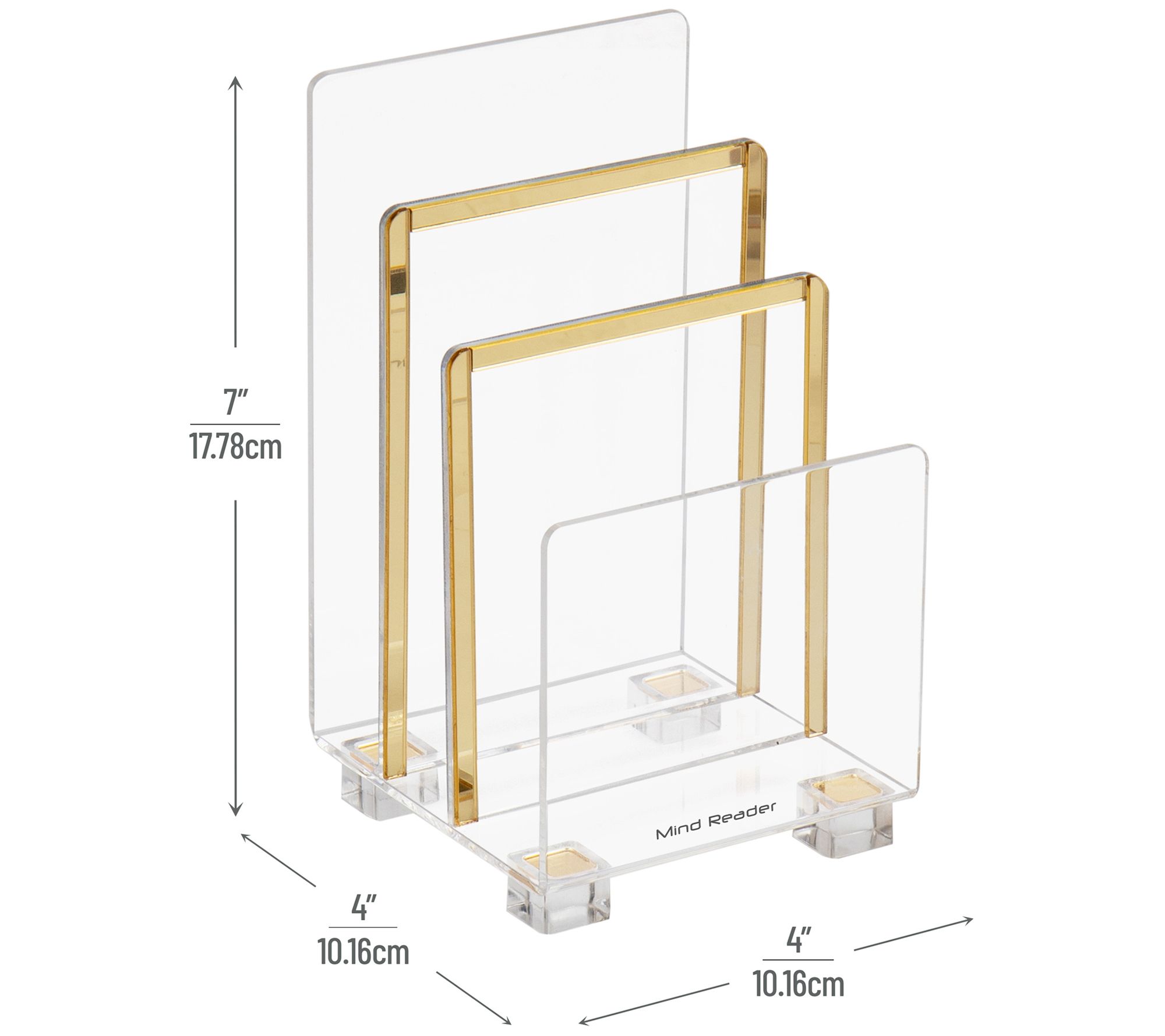 Mind Reader Cosmopolitan Collection, 3-Tier Mail Sorter - QVC.com